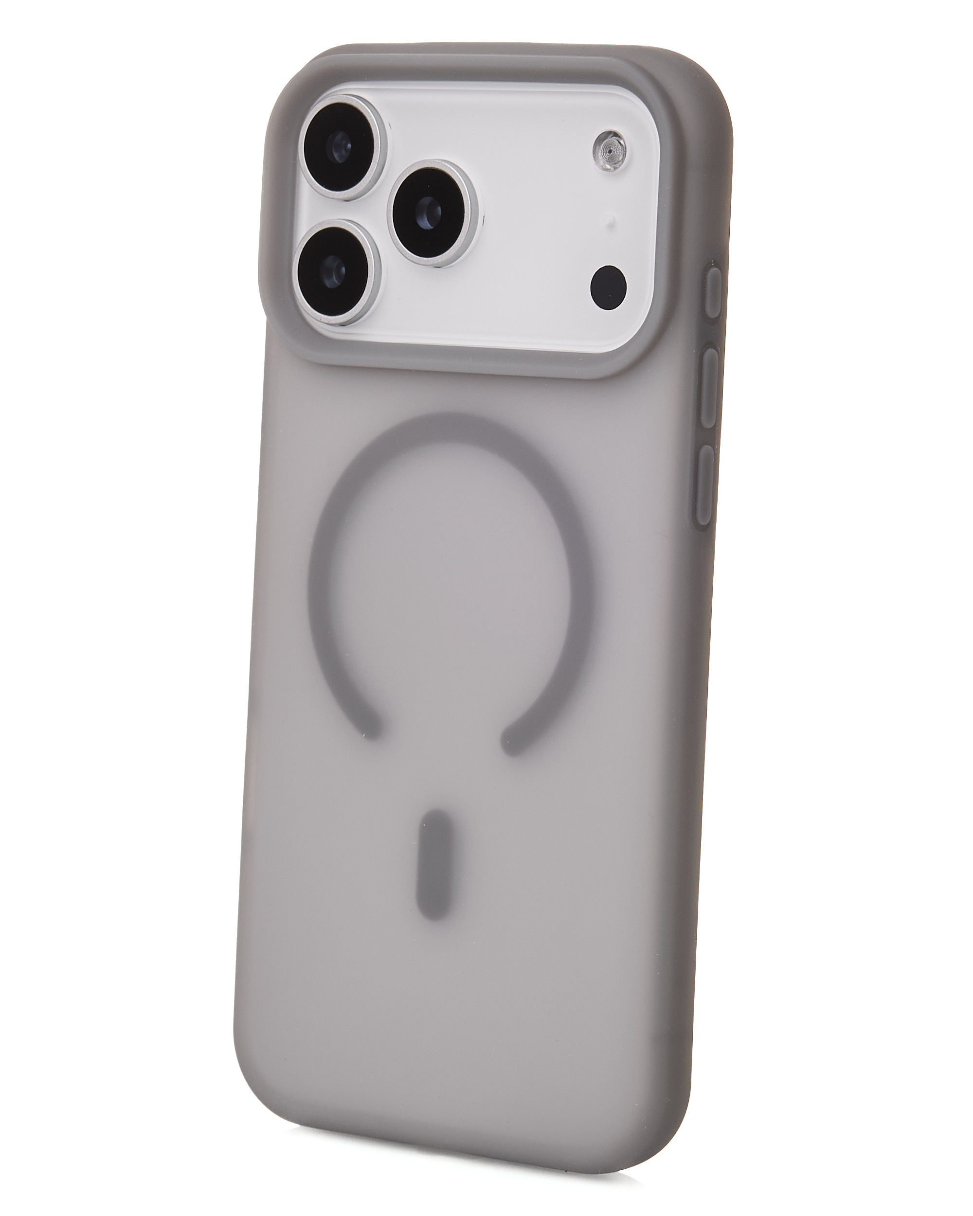 Силиконовый чехол SOFT MATT с поддержкой MagSafe для iPhone 17 Pro grey