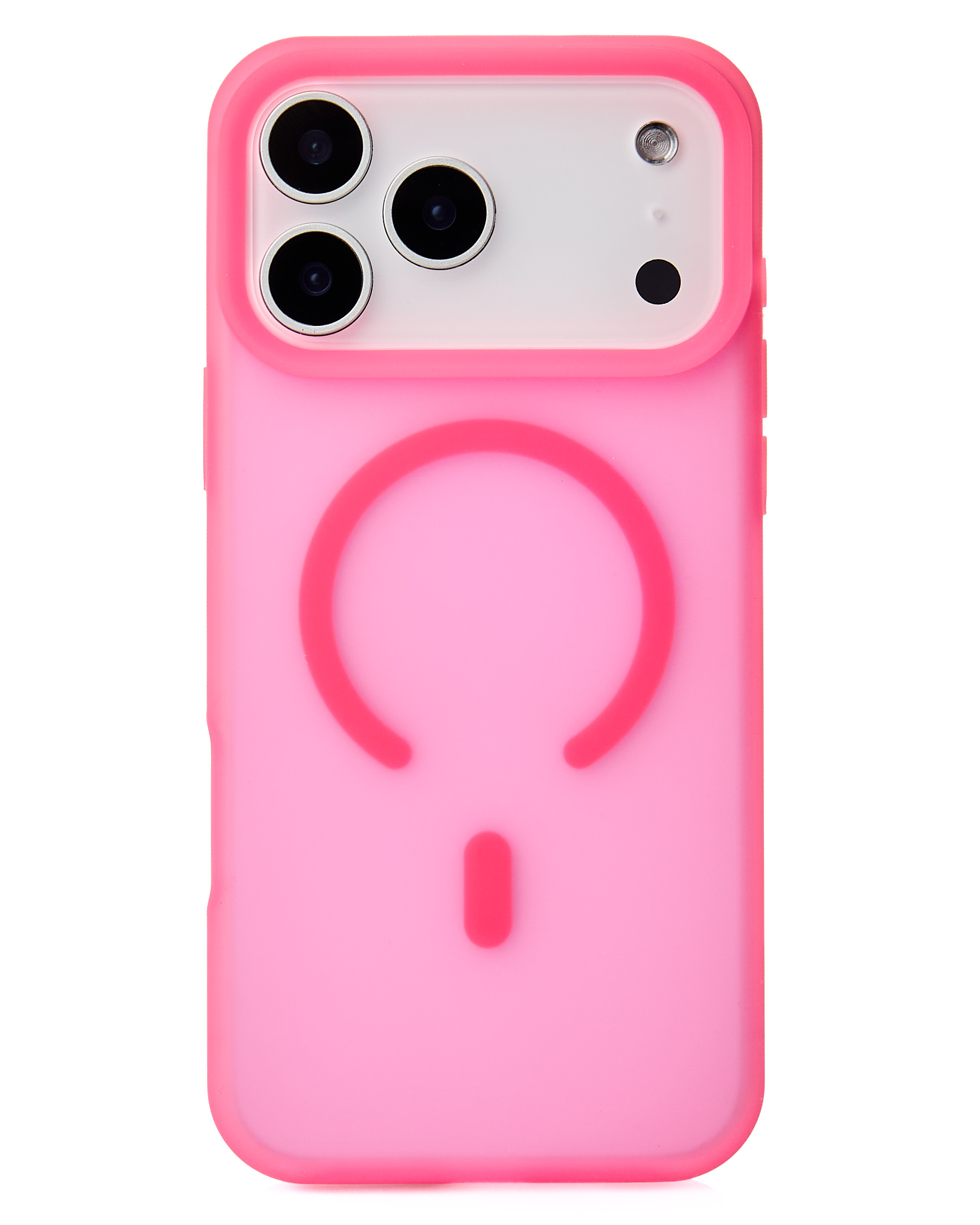 Силиконовый чехол SOFT MATT с поддержкой MagSafe для iPhone 17 Pro rose red