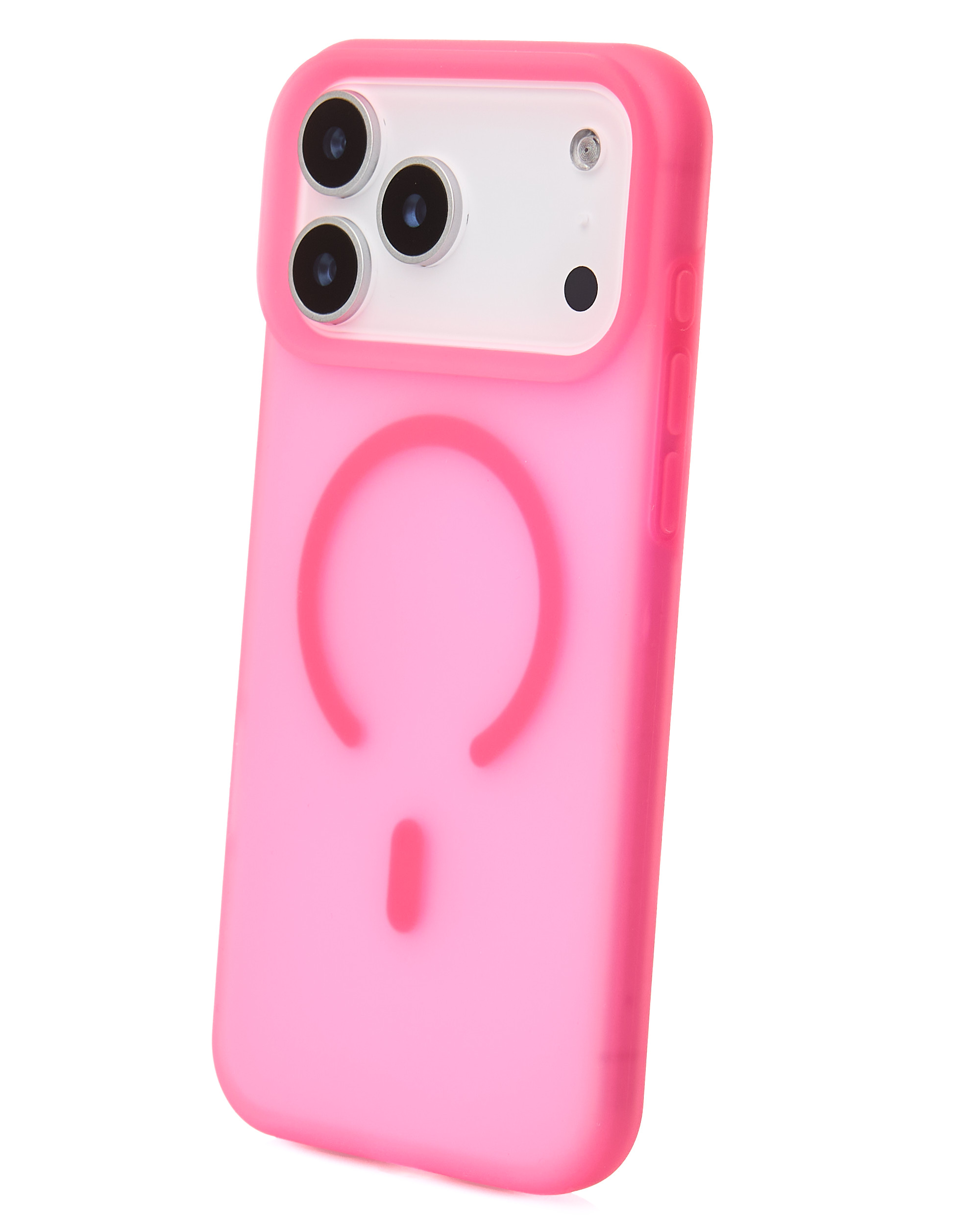 Силиконовый чехол SOFT MATT с поддержкой MagSafe для iPhone 17 Pro rose red