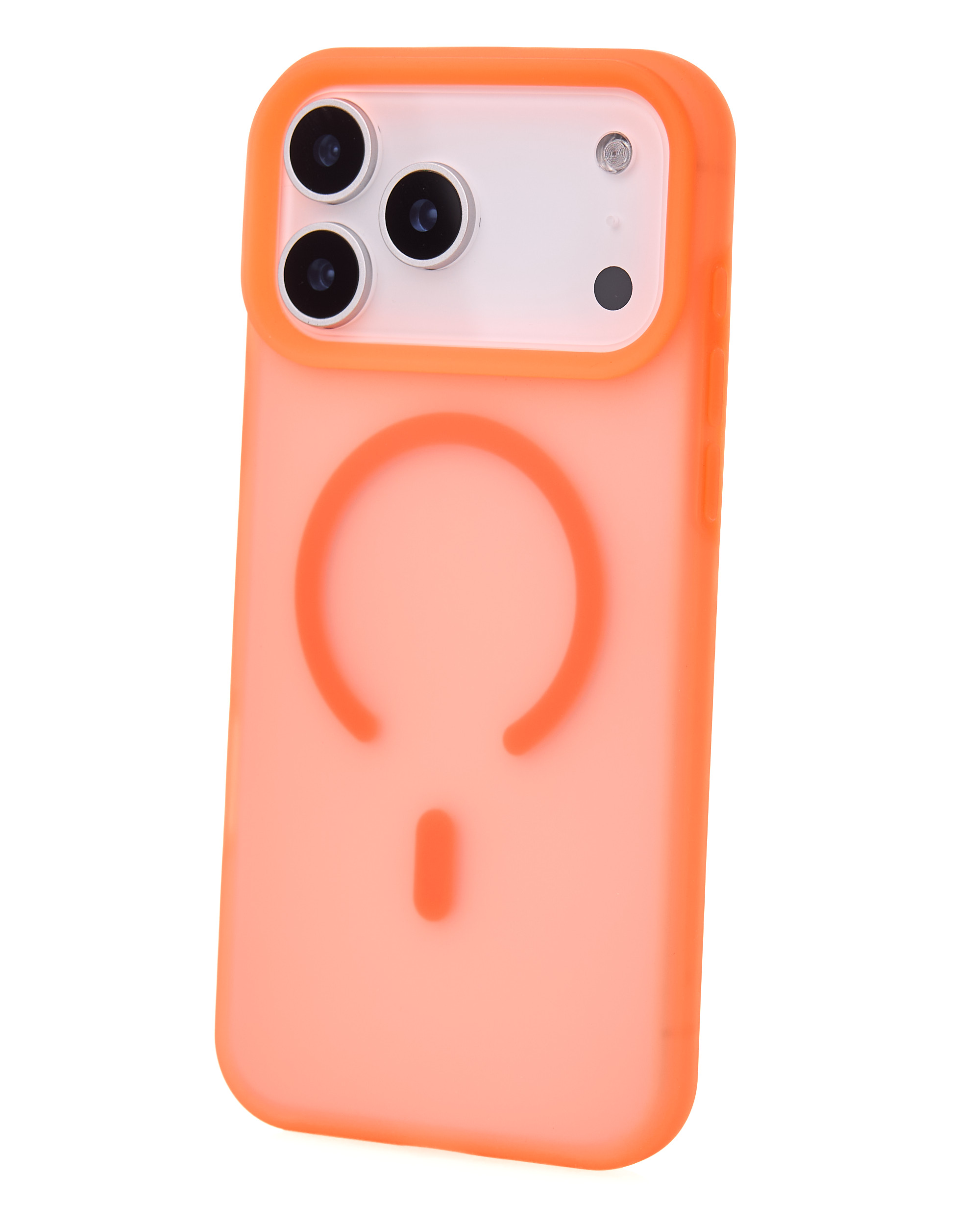Силиконовый чехол SOFT MATT с поддержкой MagSafe для iPhone 17 Pro orange