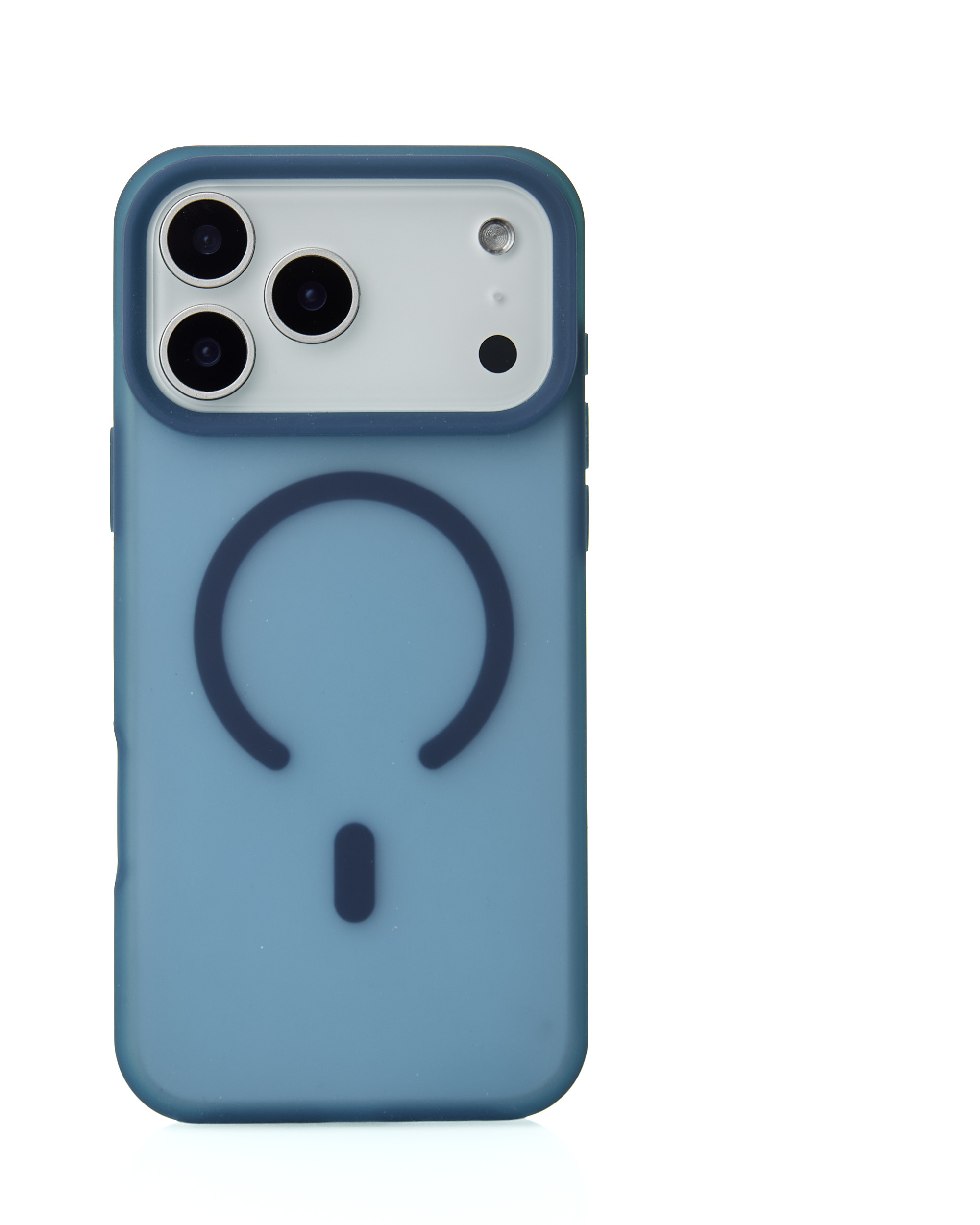 Силиконовый чехол SOFT MATT с поддержкой MagSafe для iPhone 17 Pro dark blue