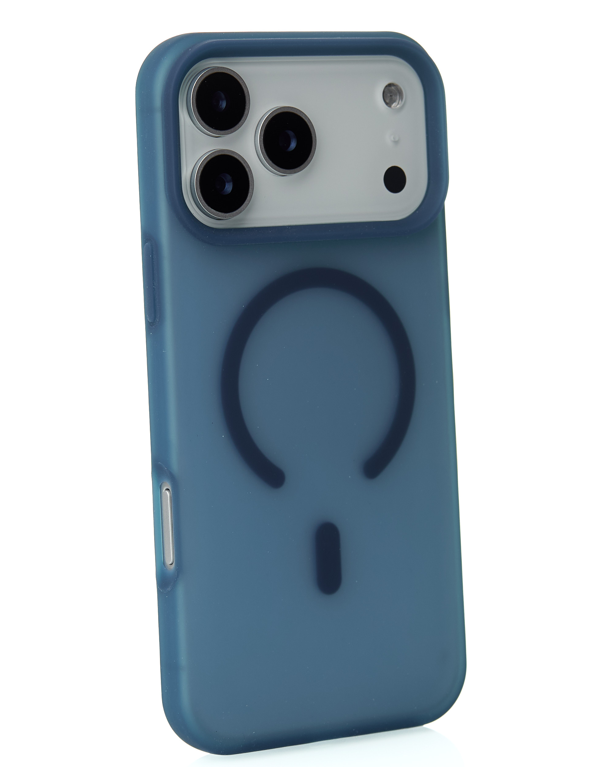 Силиконовый чехол SOFT MATT с поддержкой MagSafe для iPhone 17 Pro dark blue