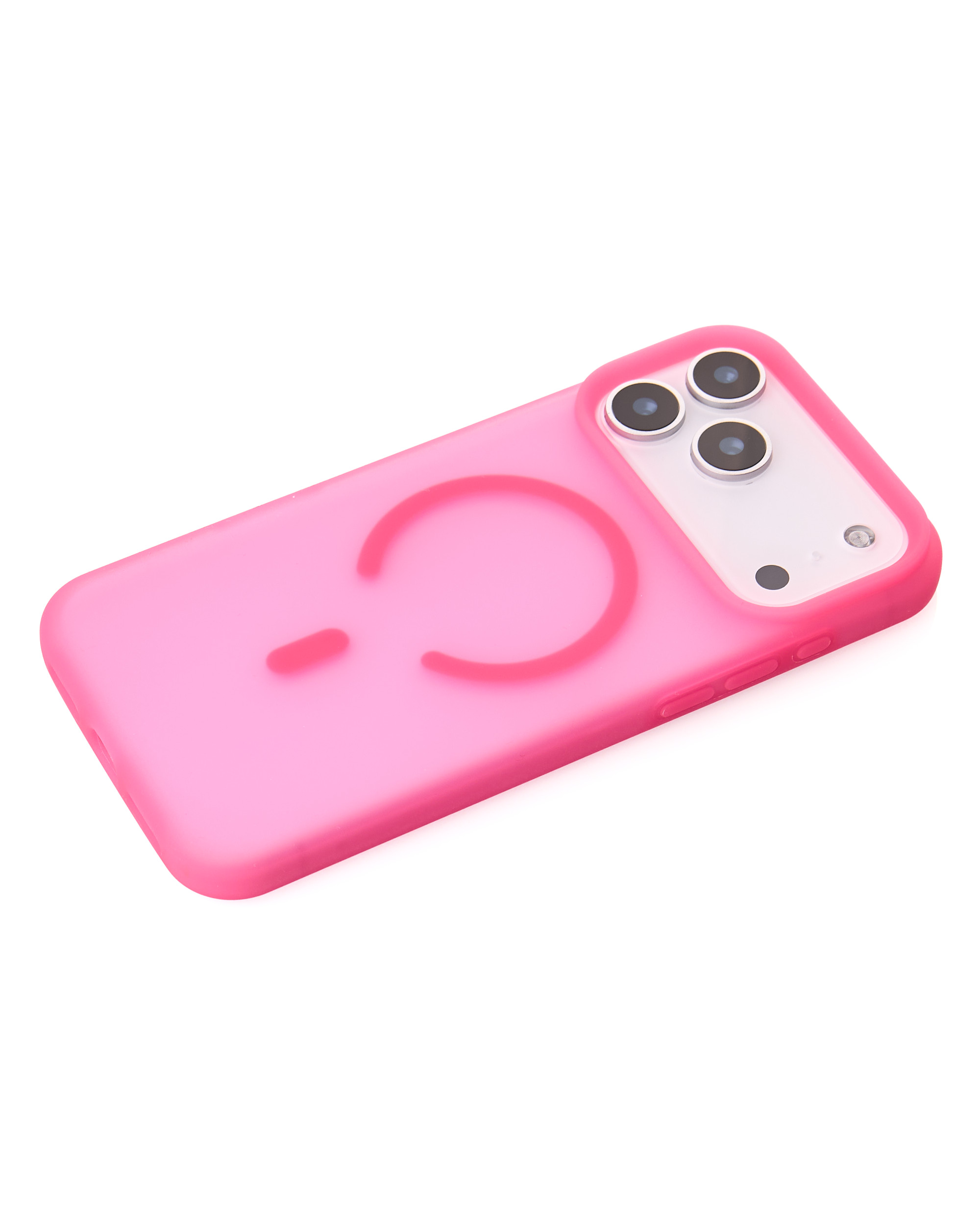 Силиконовый чехол SOFT MATT с поддержкой MagSafe для iPhone 17 Pro Max rose red