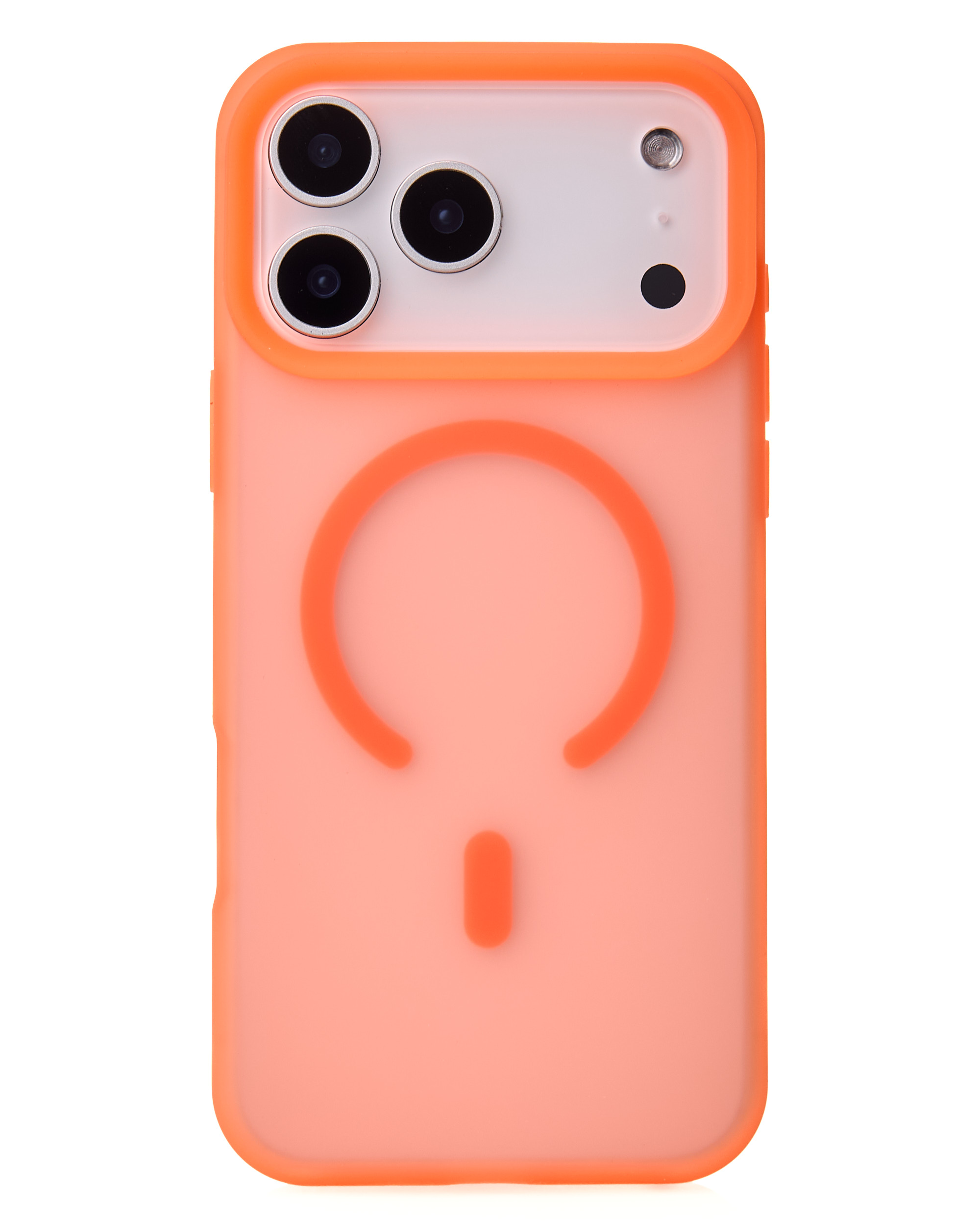 Силиконовый чехол SOFT MATT с поддержкой MagSafe для iPhone 17 Pro Max orange