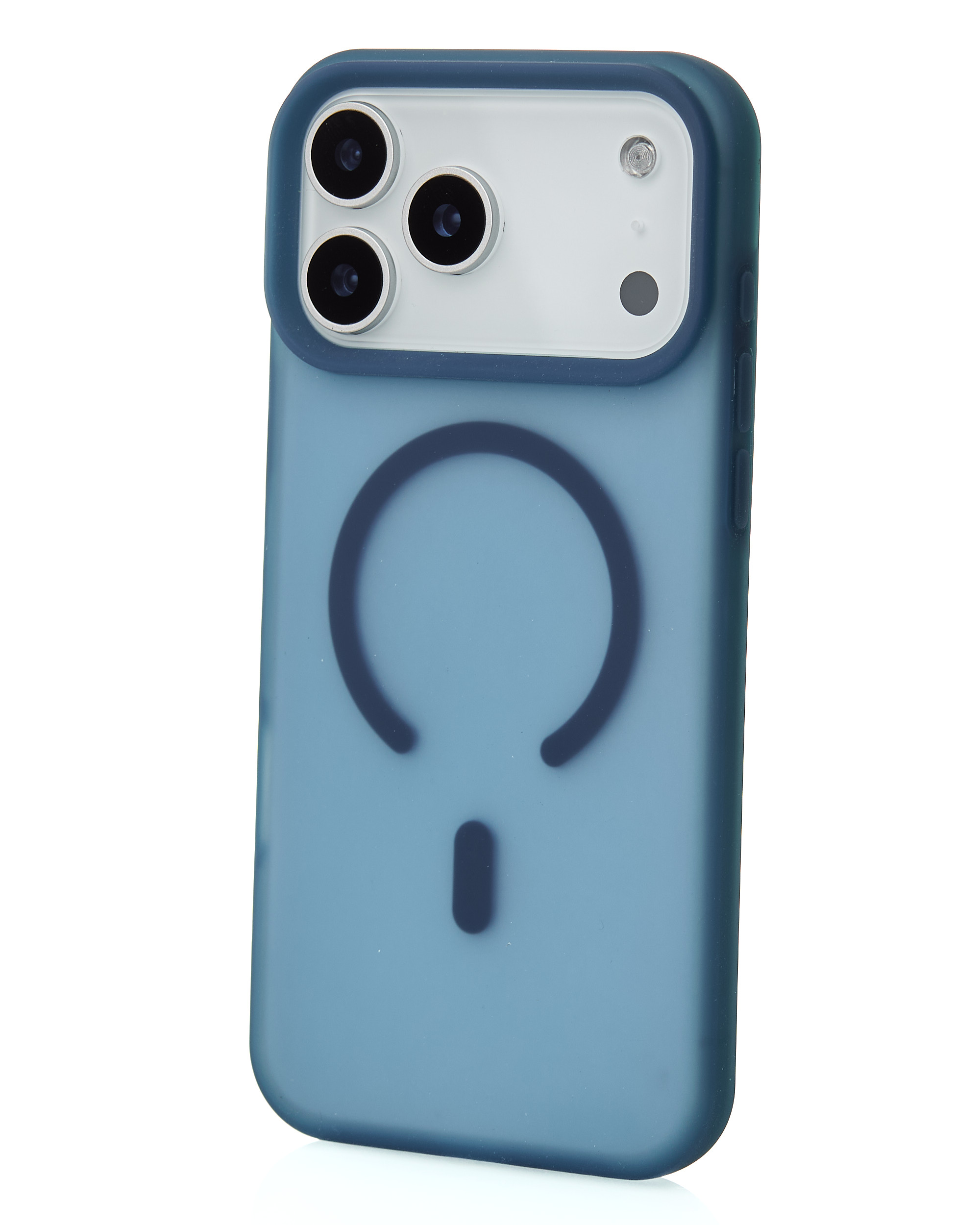 Силиконовый чехол SOFT MATT с поддержкой MagSafe для iPhone 17 Pro Max dark blue