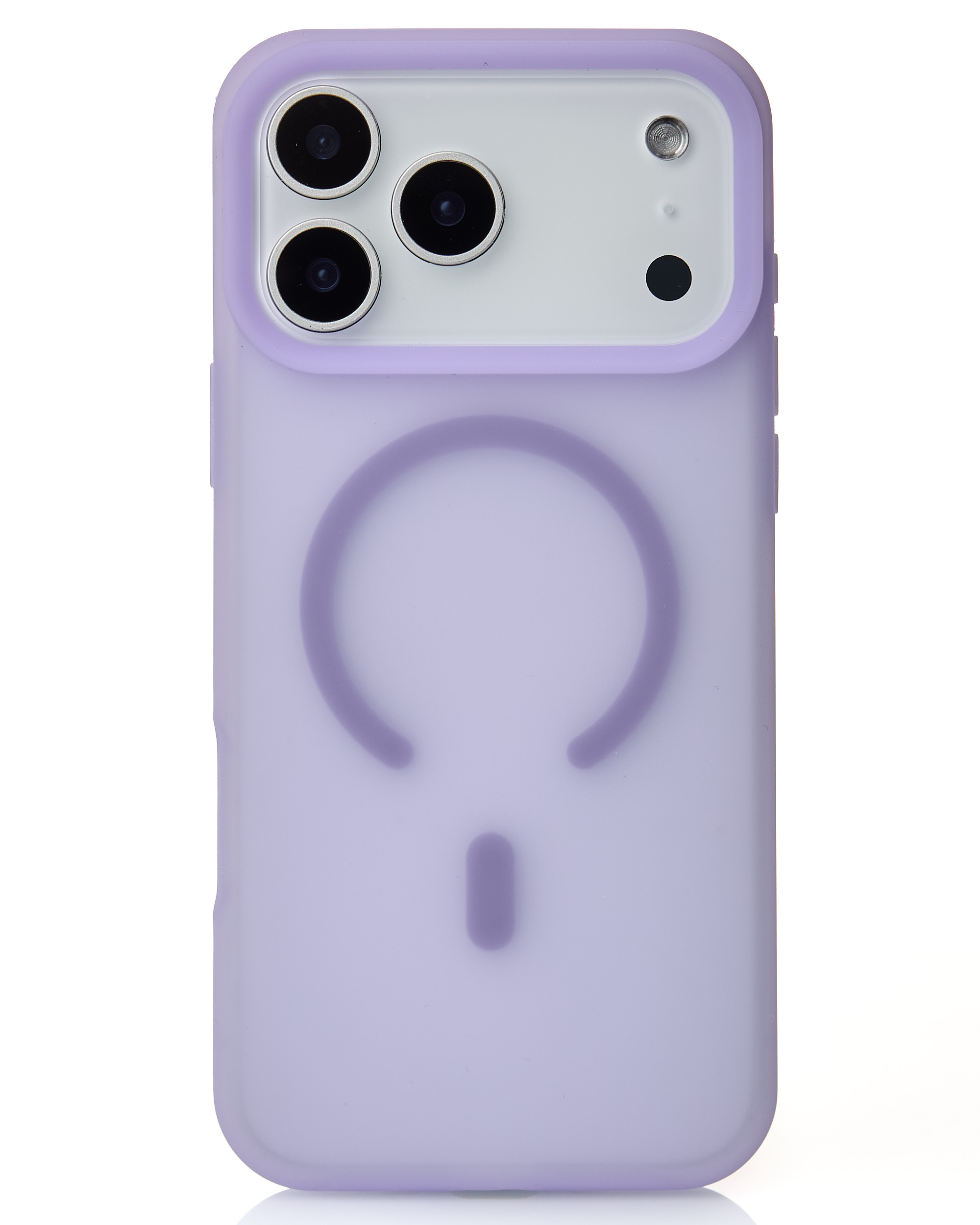 Силиконовый чехол SOFT MATT с поддержкой MagSafe для iPhone 17 Pro Max pale purple