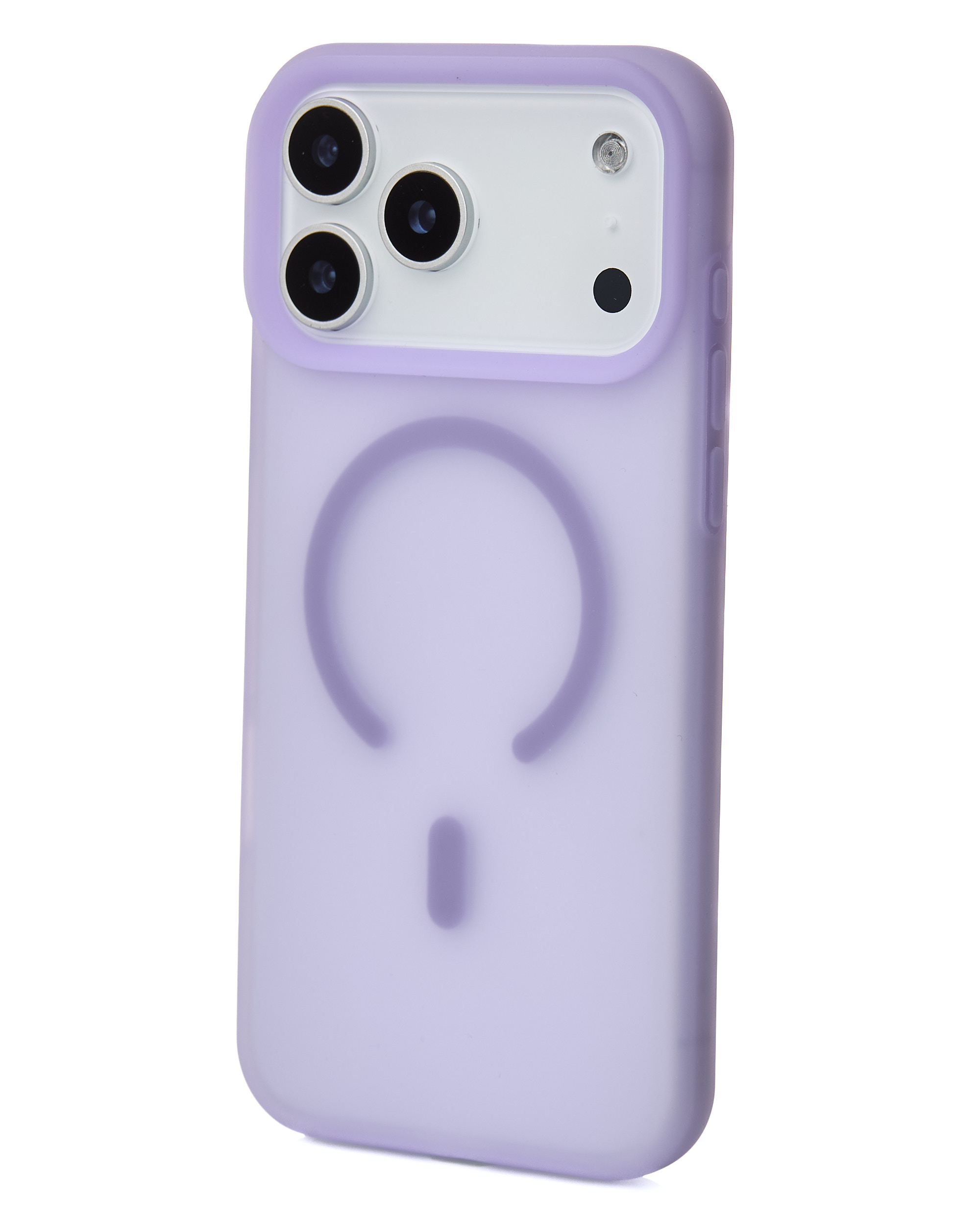 Силиконовый чехол SOFT MATT с поддержкой MagSafe для iPhone 17 Pro Max pale purple