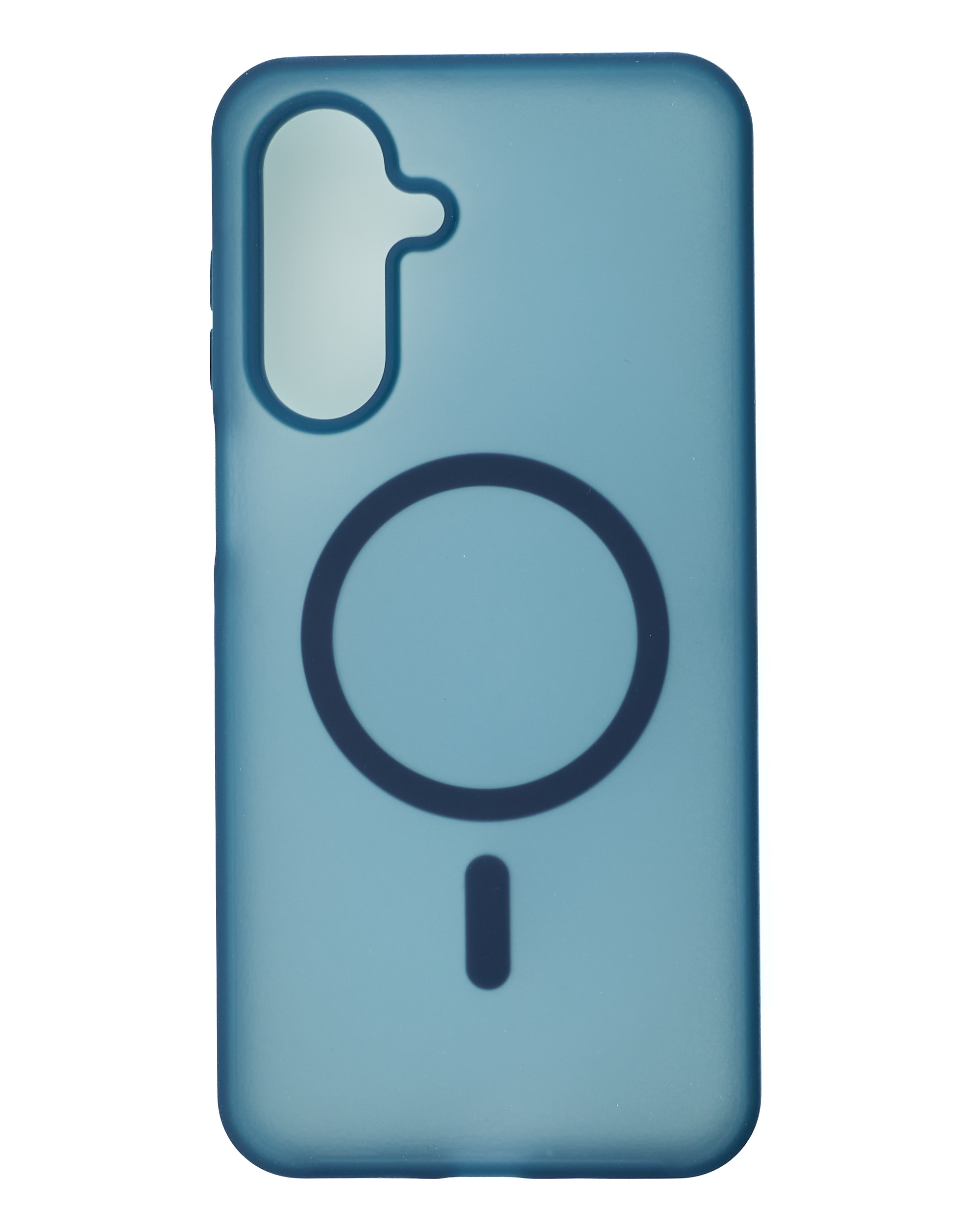 Силиконовый чехол SOFT MATT с поддержкой MagSafe для Samsung A17 dark blue