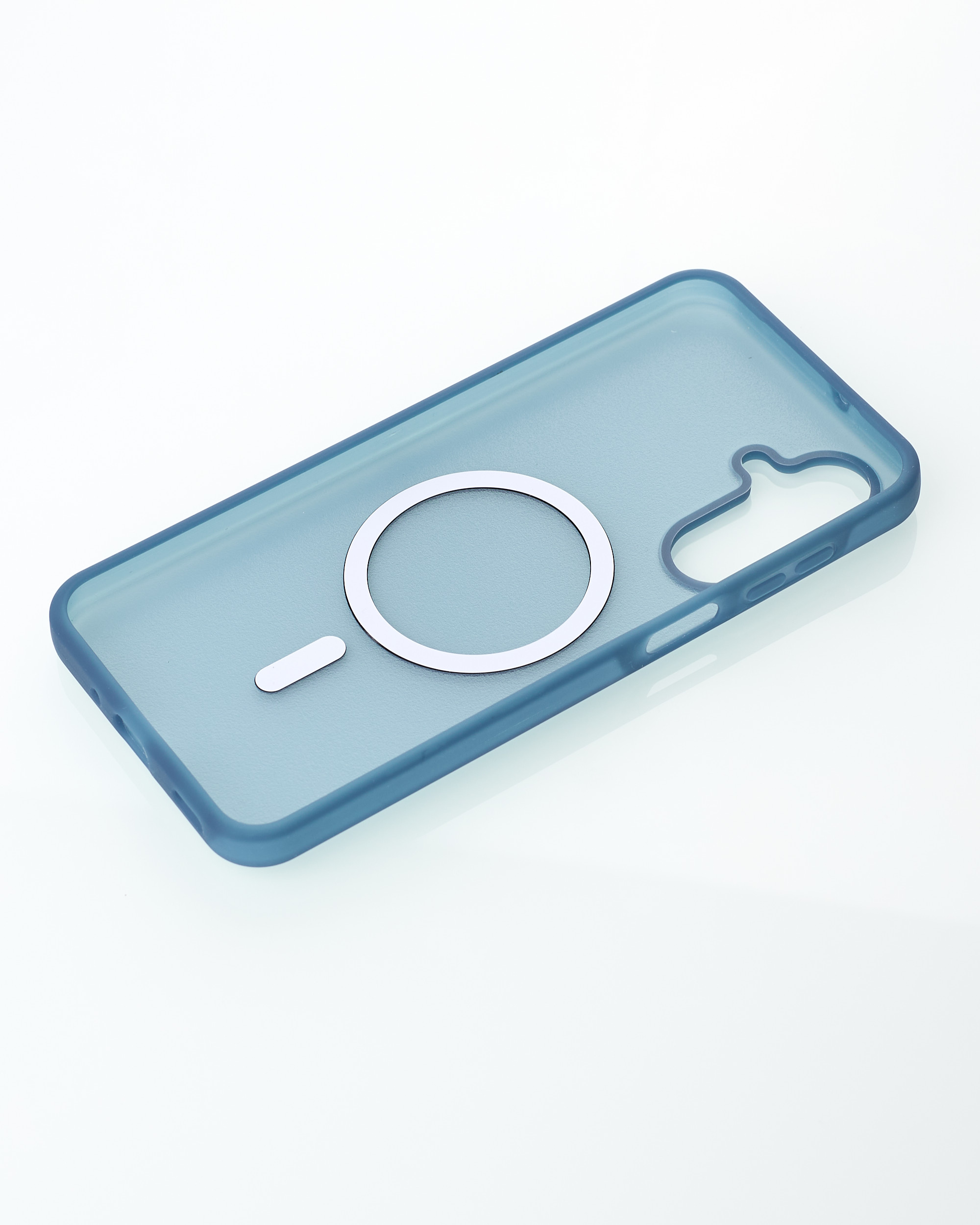 Силиконовый чехол SOFT MATT с поддержкой MagSafe для Samsung A17 dark blue