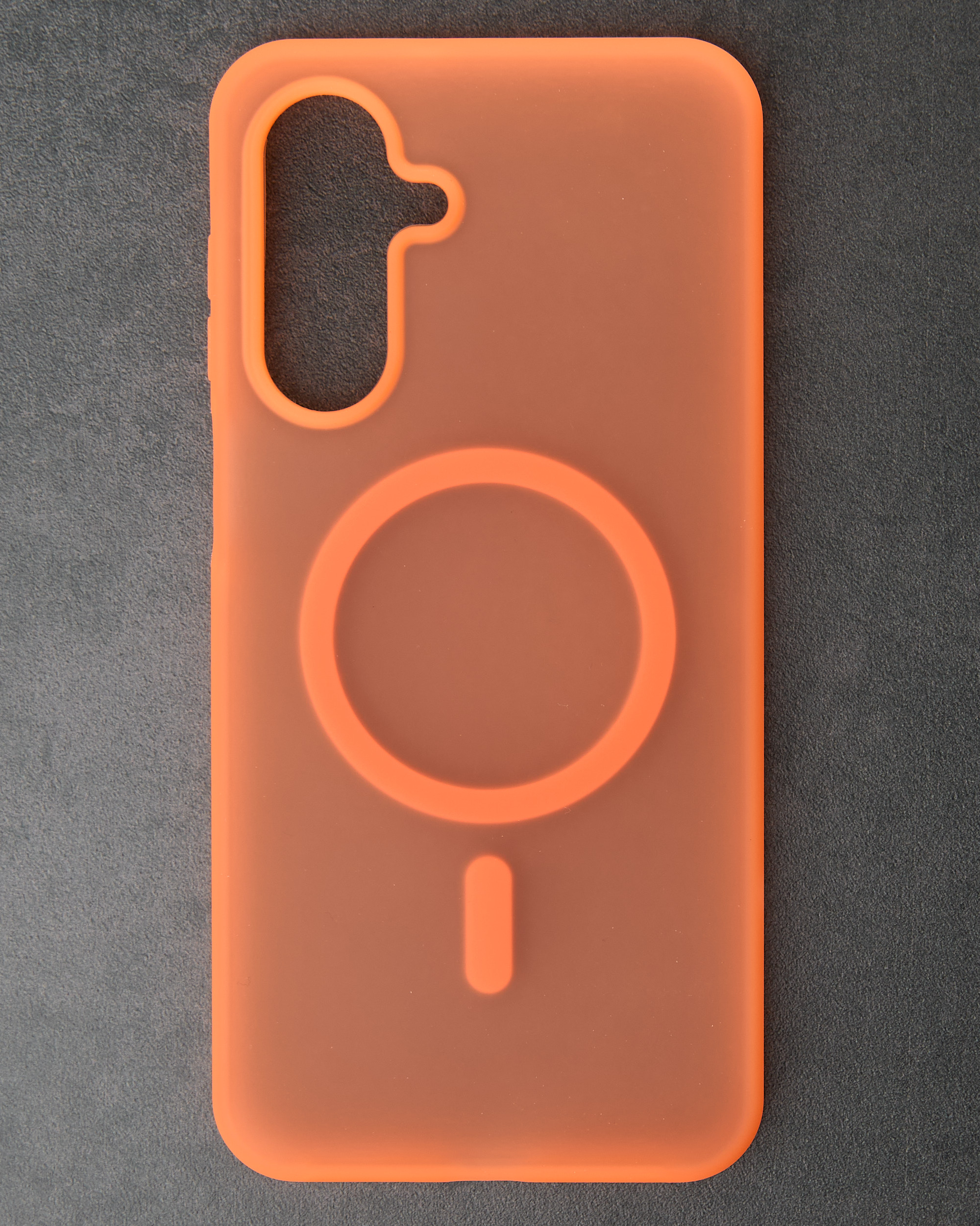 Силиконовый чехол SOFT MATT с поддержкой MagSafe для Samsung A17 orange