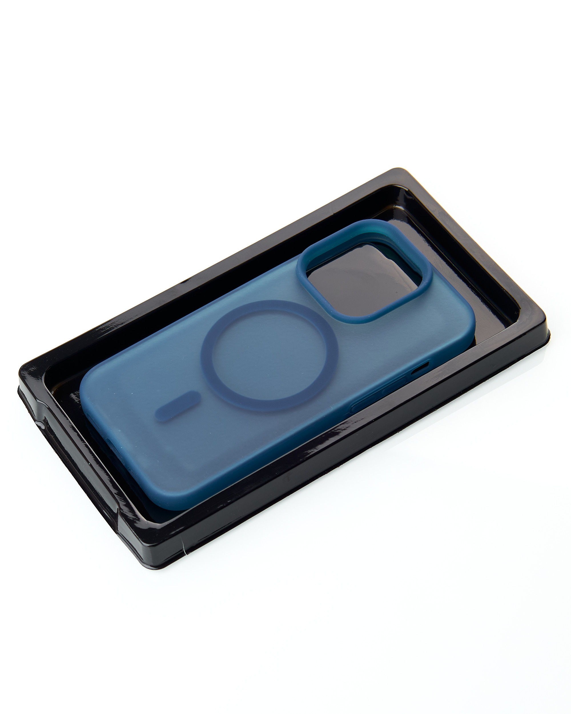 Силиконовый чехол SOFT MATT с поддержкой MagSafe для iPhone 12 Pro Max dark blue