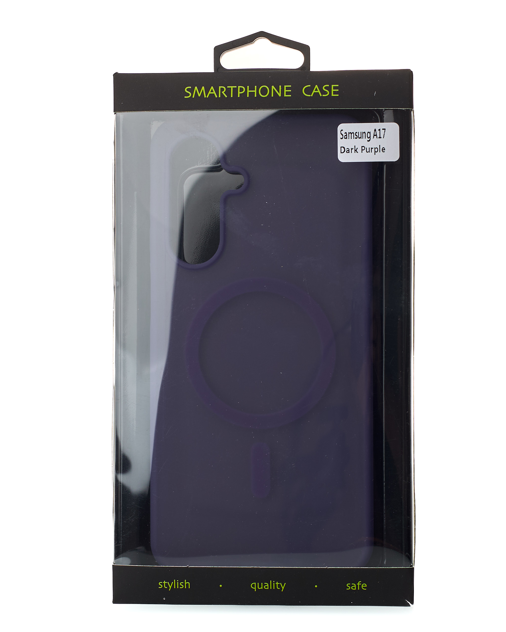 Силиконовый чехол SOFT MATT с поддержкой MagSafe для Samsung A17 dark purple