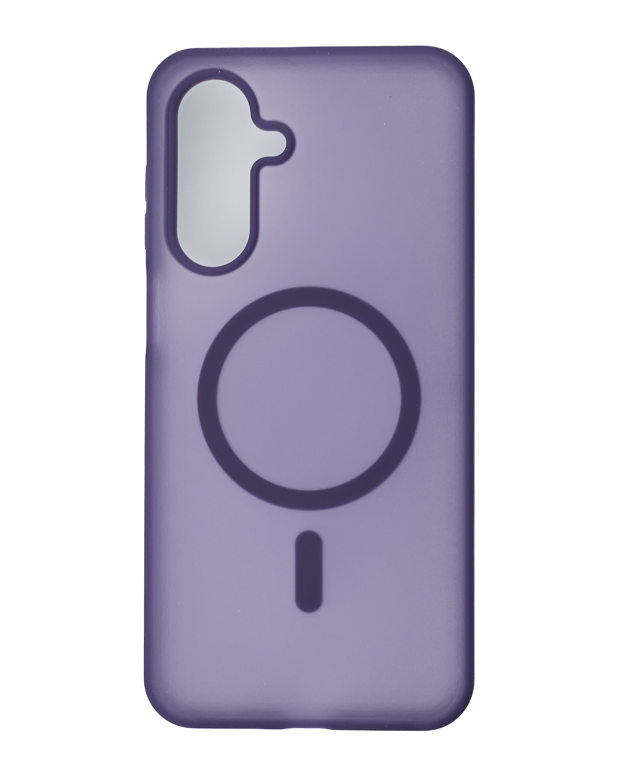 Силиконовый чехол SOFT MATT с поддержкой MagSafe для Samsung A17 dark purple