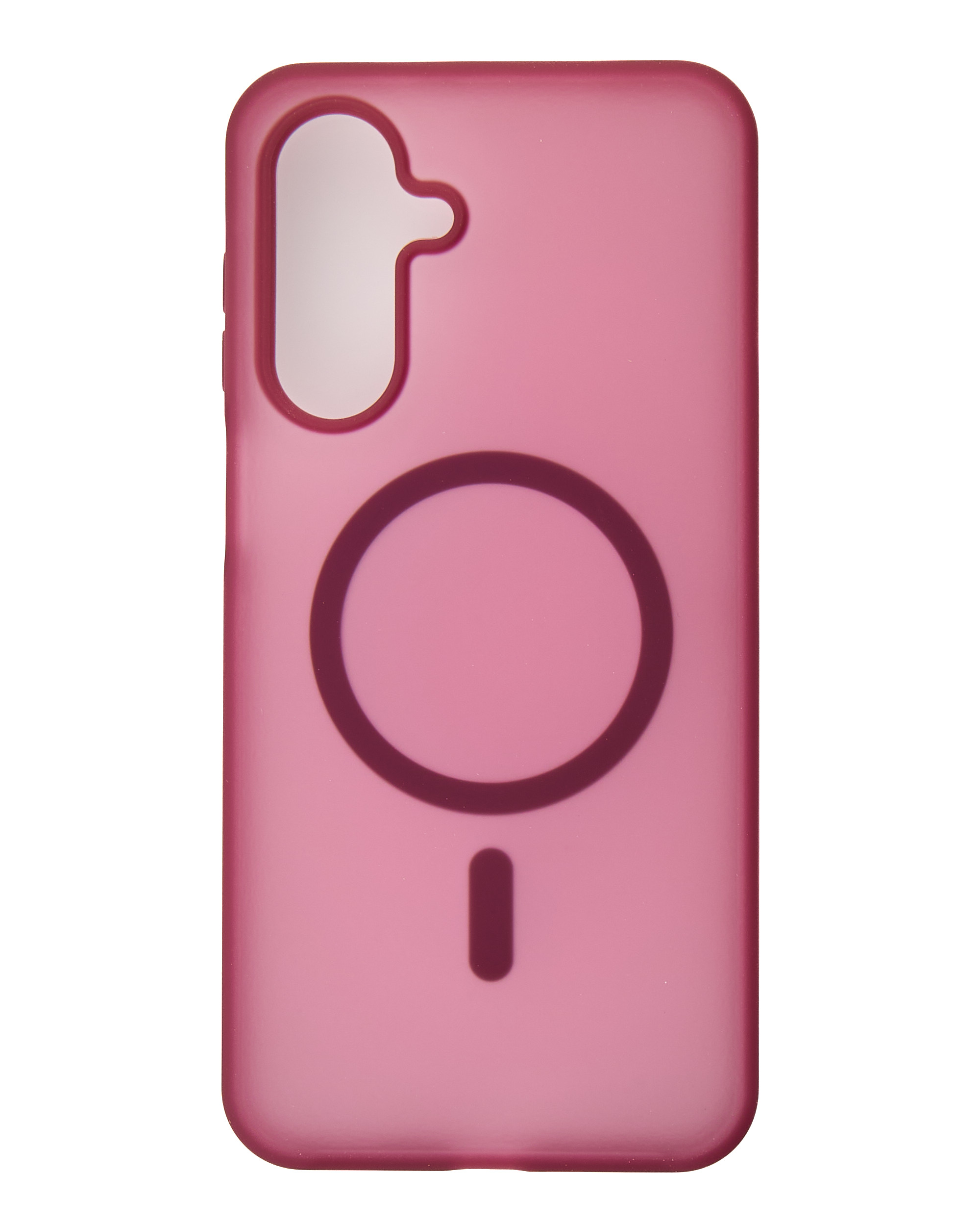 Силиконовый чехол SOFT MATT с поддержкой MagSafe для Samsung A17 cherry red