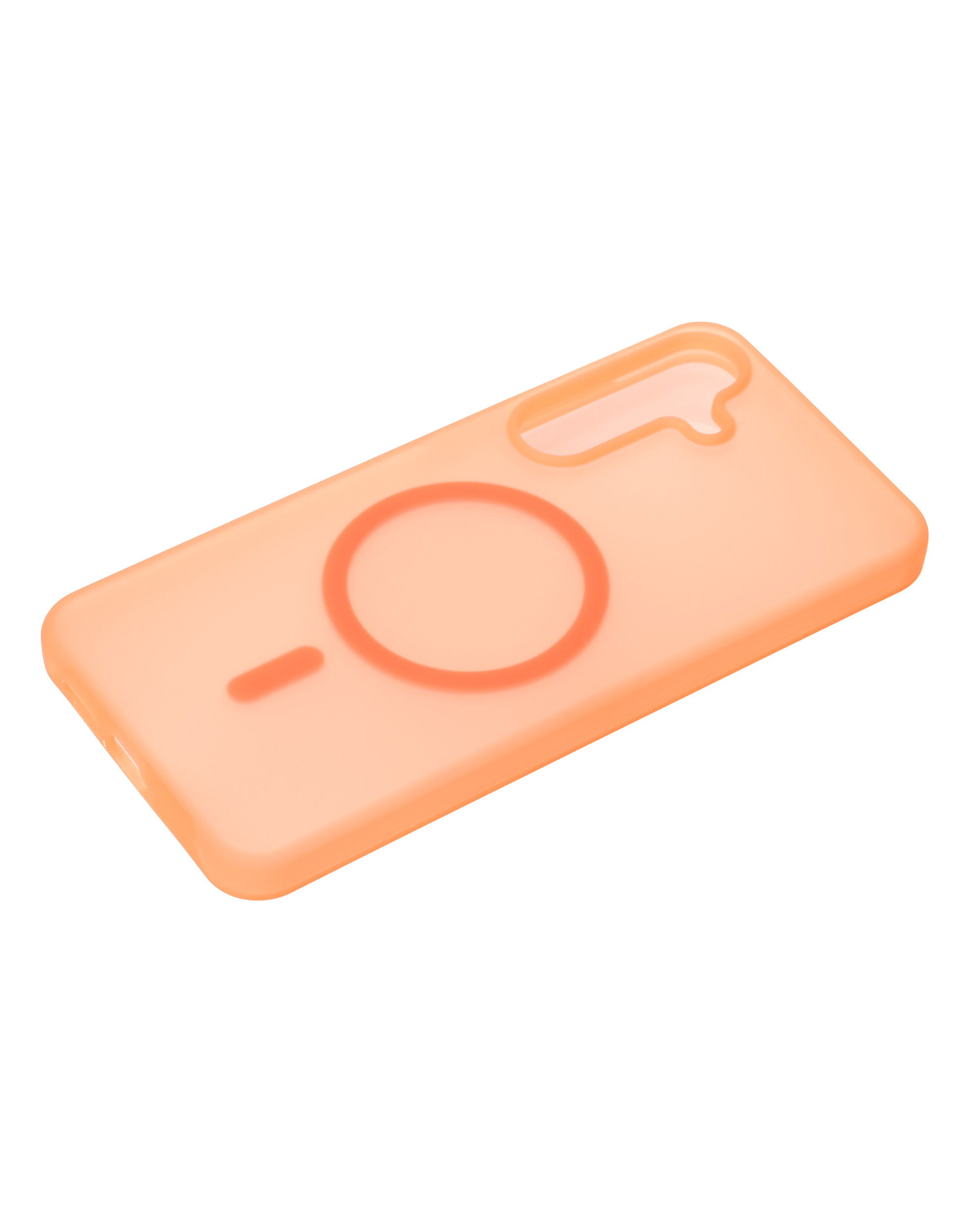 Силиконовый чехол SOFT MATT с поддержкой MagSafe для Samsung S25 FE orange