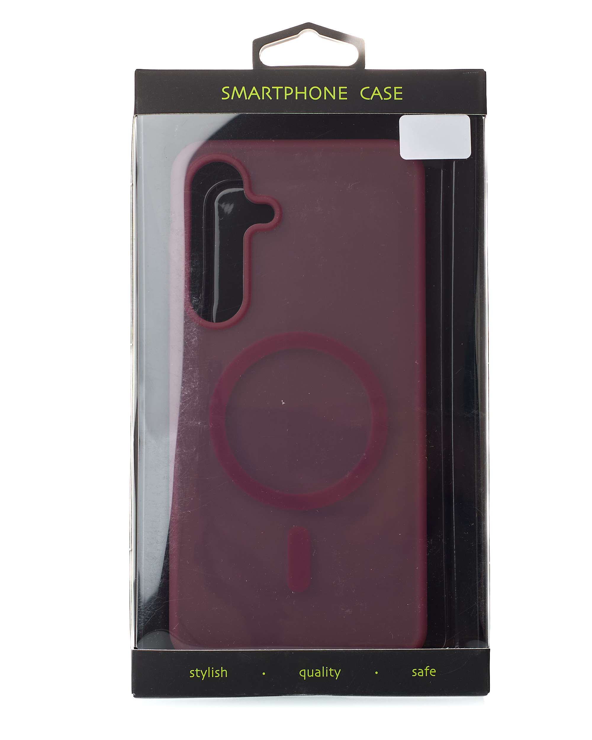 Силиконовый чехол SOFT MATT с поддержкой MagSafe для Samsung S25 FE cherry red