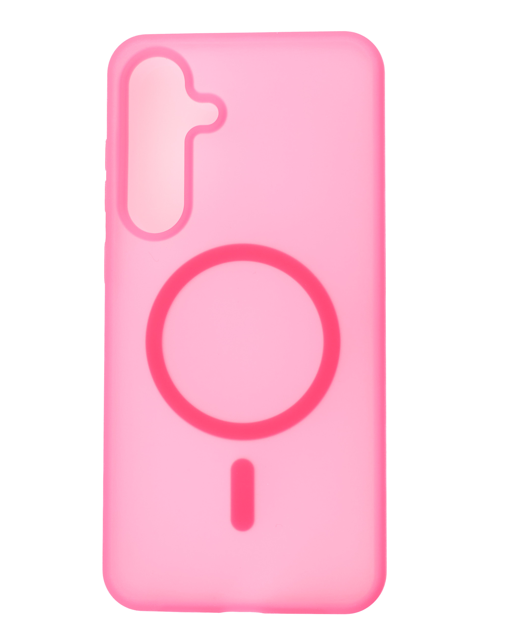 Силиконовый чехол SOFT MATT с поддержкой MagSafe для Samsung S25 FE rose red