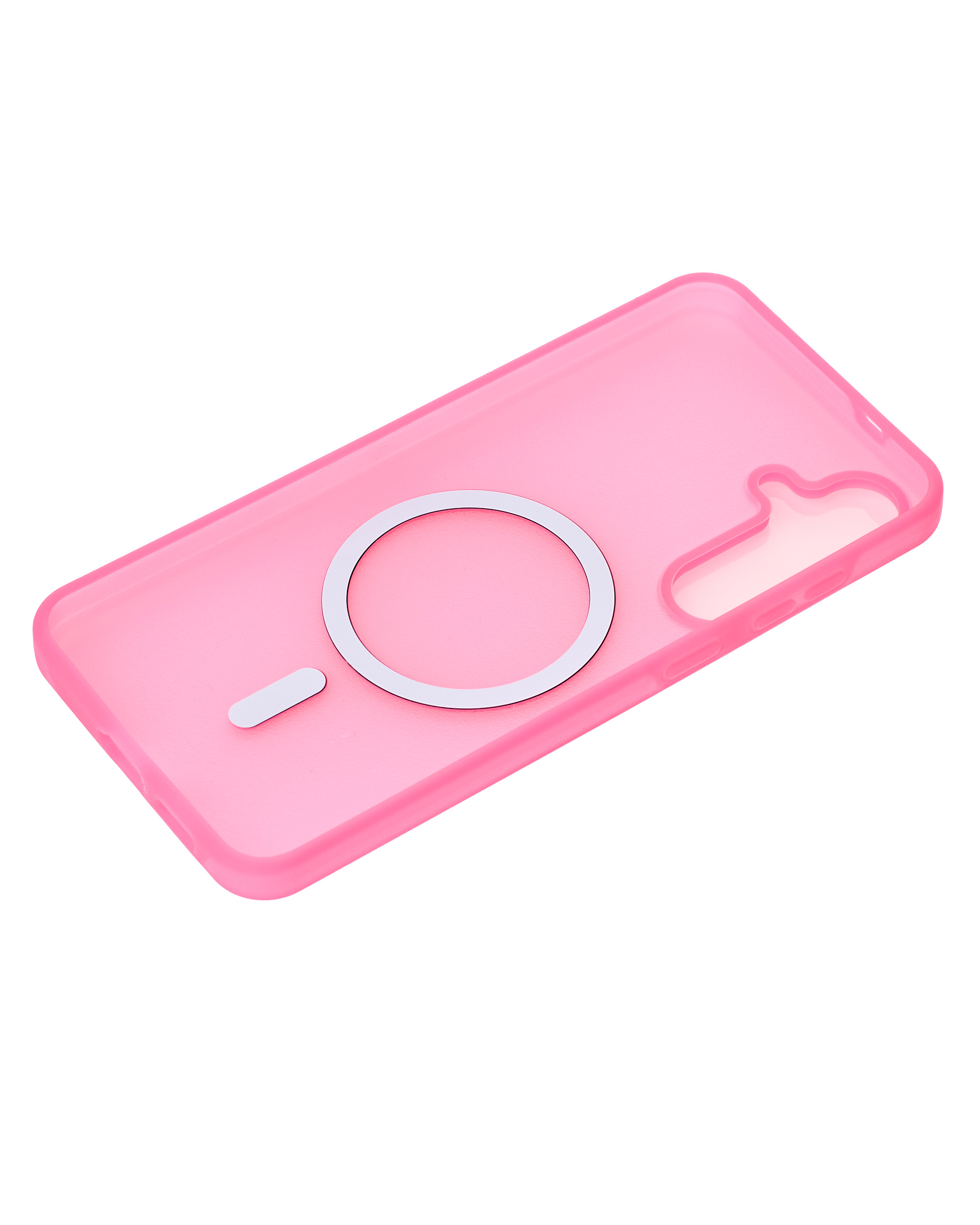 Силиконовый чехол SOFT MATT с поддержкой MagSafe для Samsung S25 FE rose red