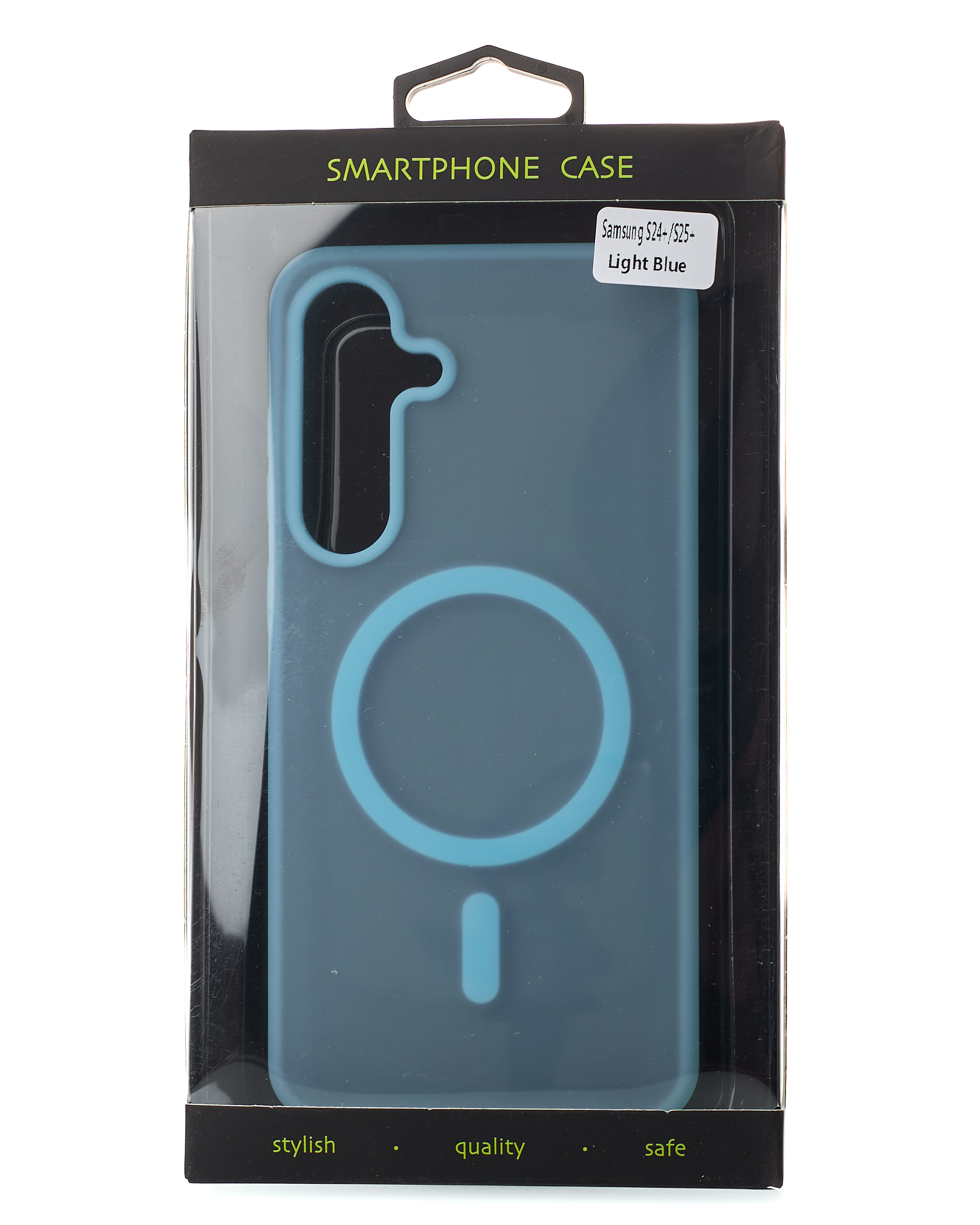 Силиконовый чехол SOFT MATT с поддержкой MagSafe для Samsung S24 Plus/S25 Plus light blue