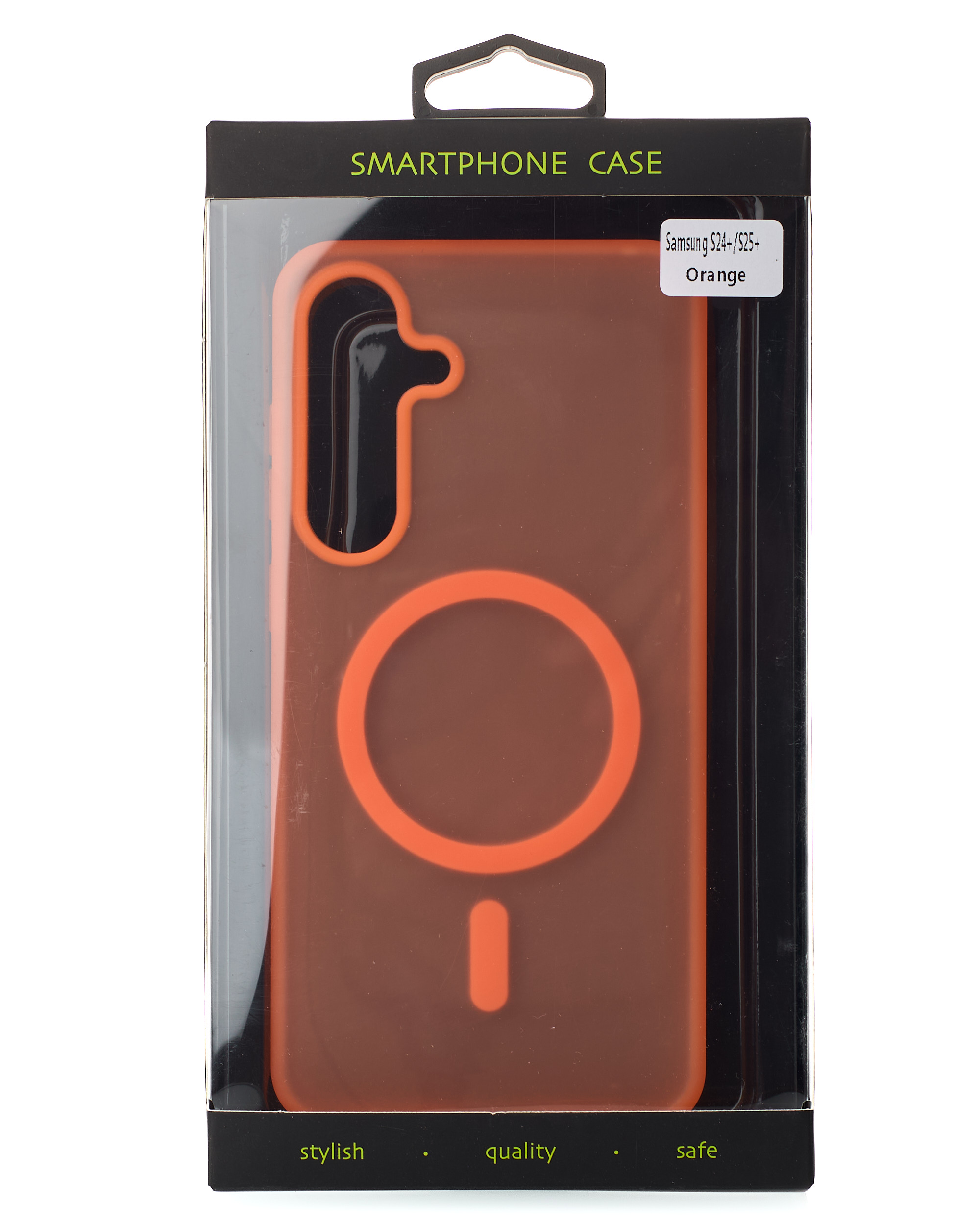 Силиконовый чехол SOFT MATT с поддержкой MagSafe для Samsung S24 Plus/S25 Plus orange