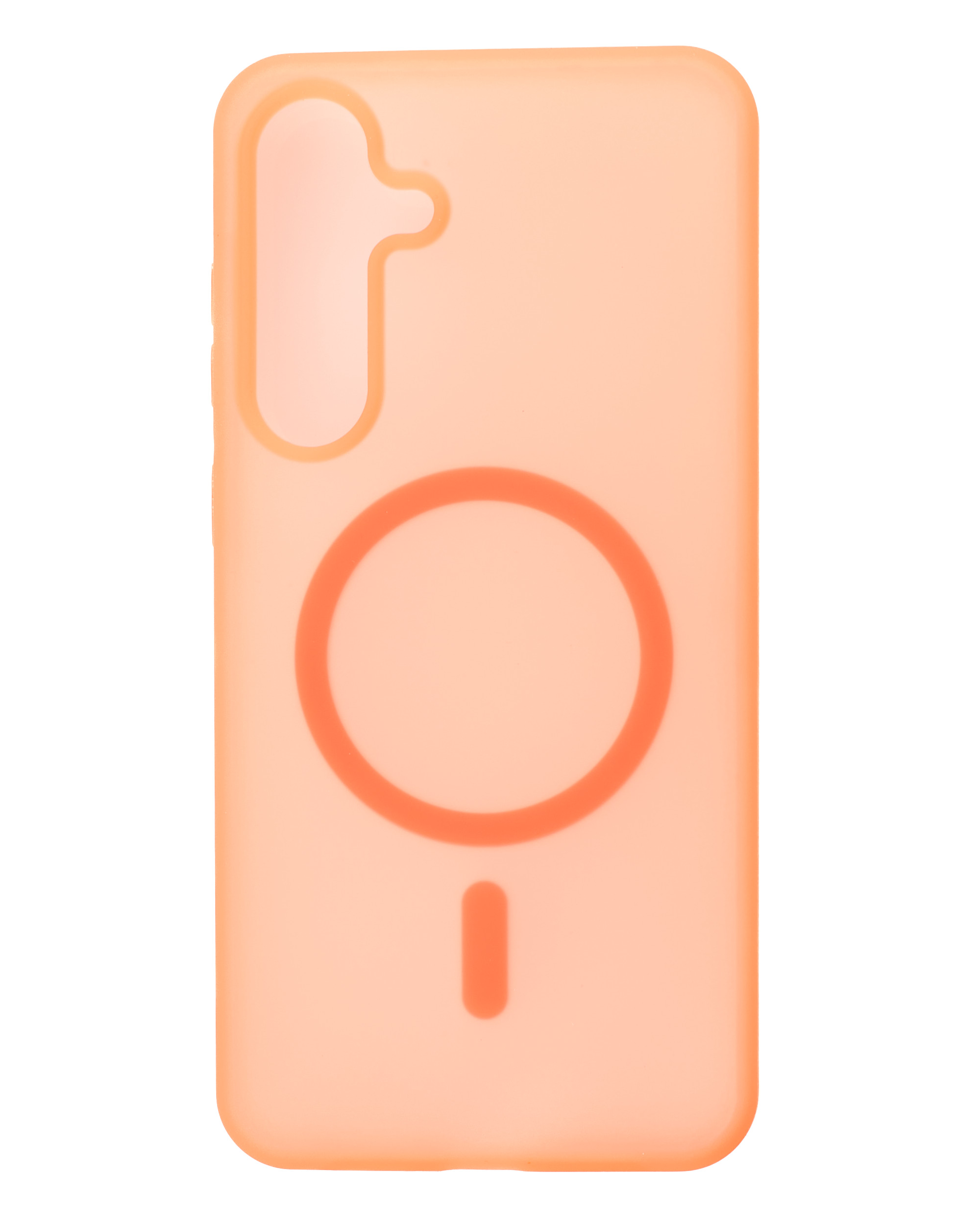 Силиконовый чехол SOFT MATT с поддержкой MagSafe для Samsung S24 Plus/S25 Plus orange