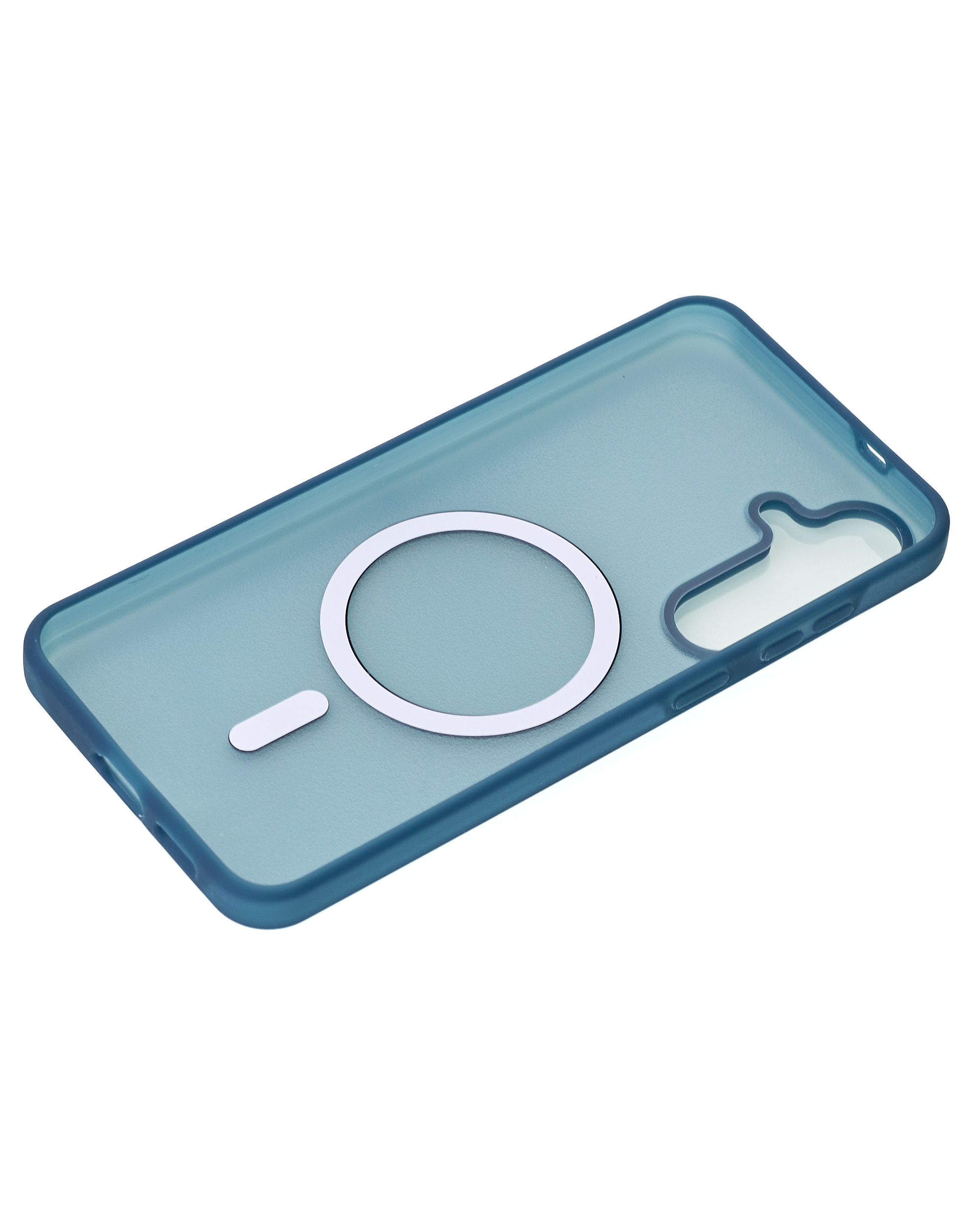 Силиконовый чехол SOFT MATT с поддержкой MagSafe для Samsung S24 Plus/S25 Plus dark blue