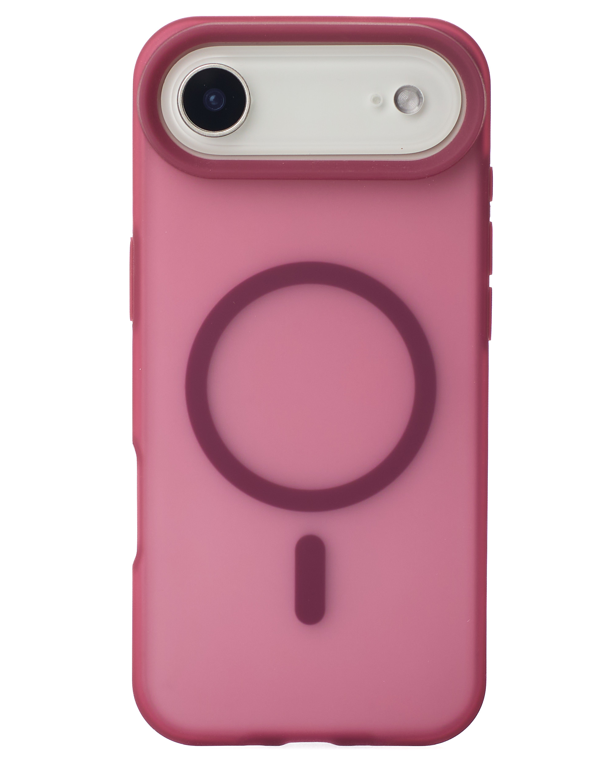 Силиконовый чехол SOFT MATT с поддержкой MagSafe для iPhone 17 AIR cherry red