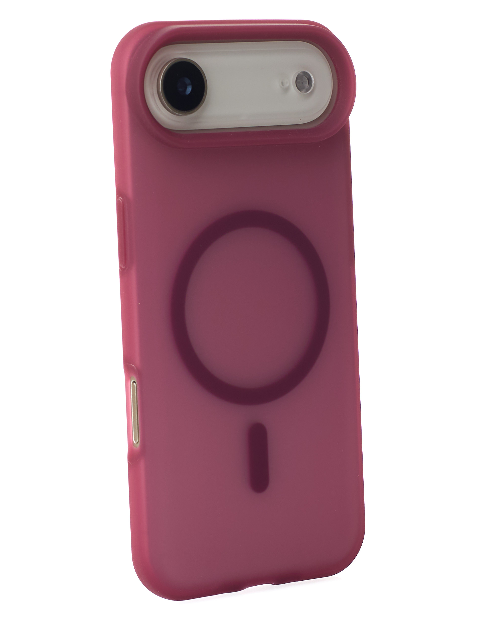 Силиконовый чехол SOFT MATT с поддержкой MagSafe для iPhone 17 AIR cherry red
