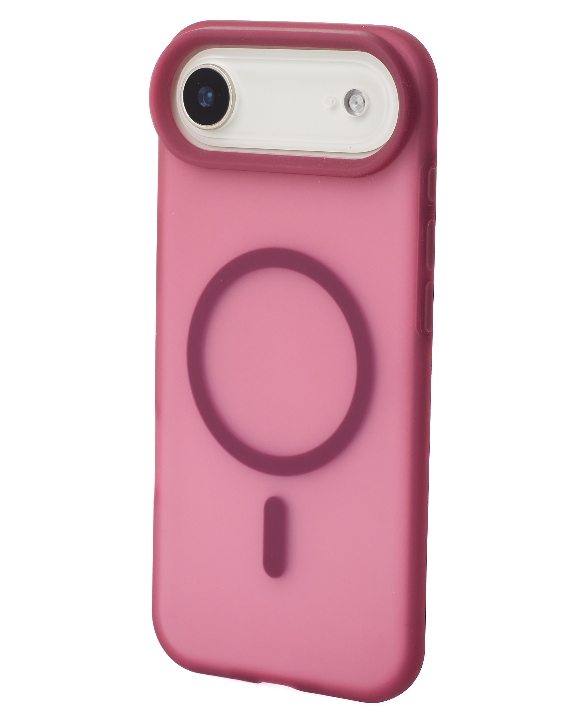 Силиконовый чехол SOFT MATT с поддержкой MagSafe для iPhone 17 AIR cherry red