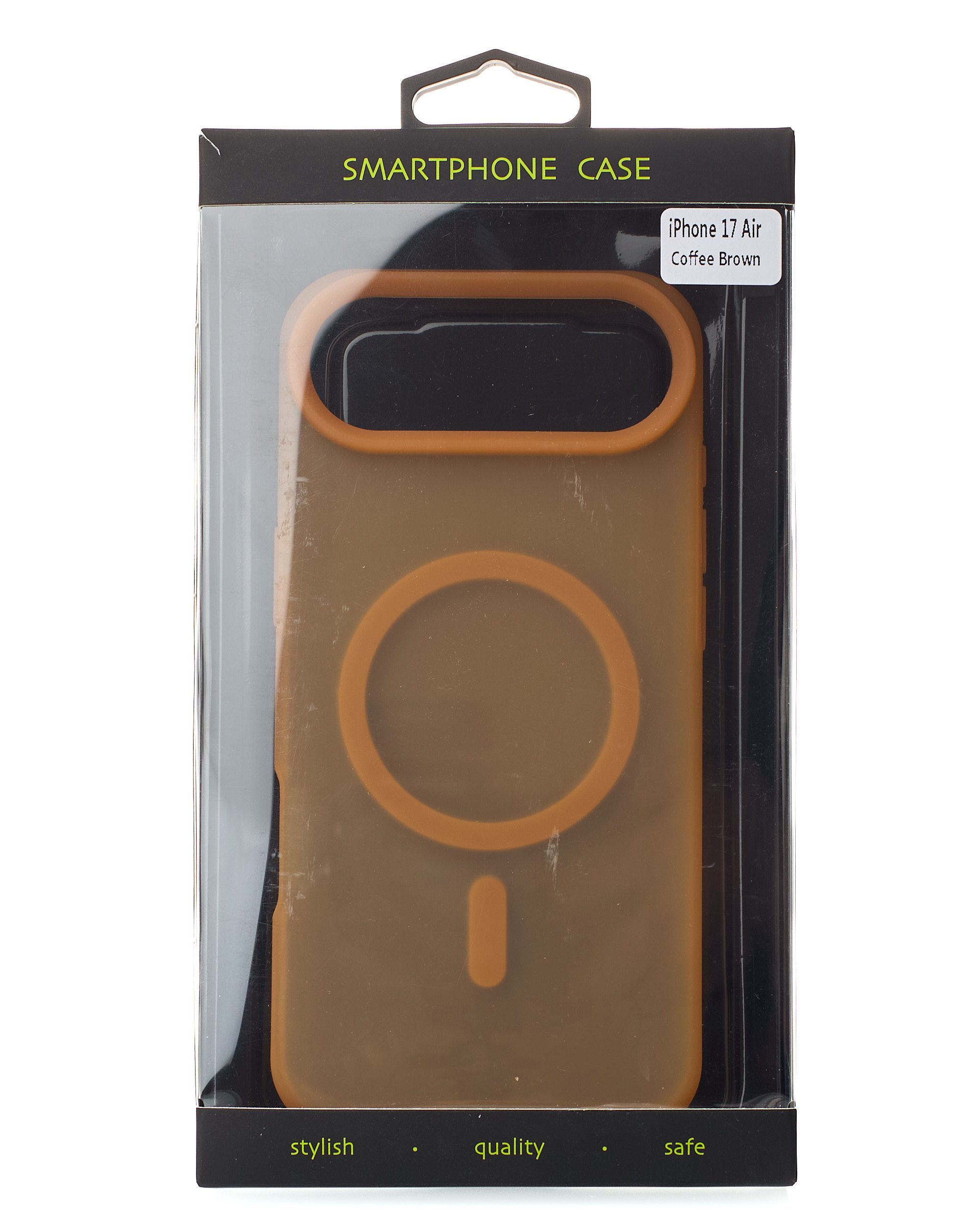 Силиконовый чехол SOFT MATT с поддержкой MagSafe для iPhone 17 AIR coffee brown