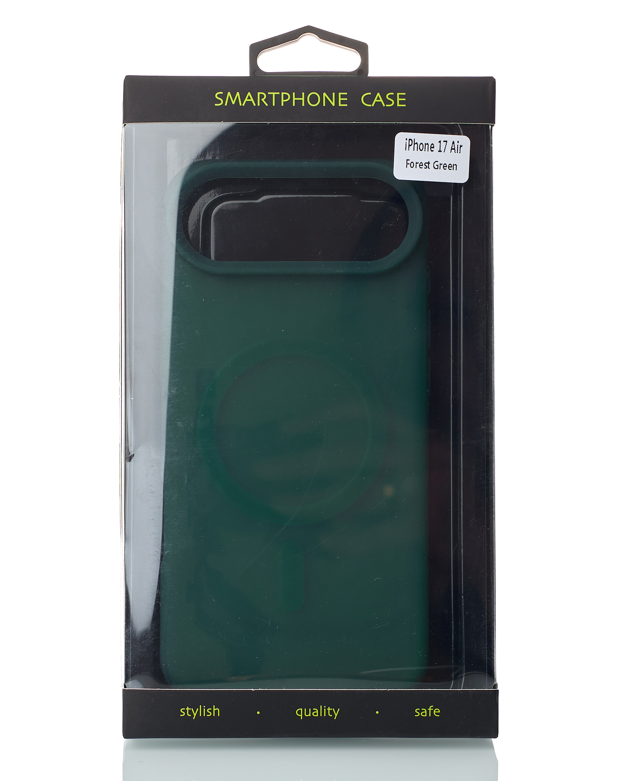 Силиконовый чехол SOFT MATT с поддержкой MagSafe для iPhone 17 AIR forest green