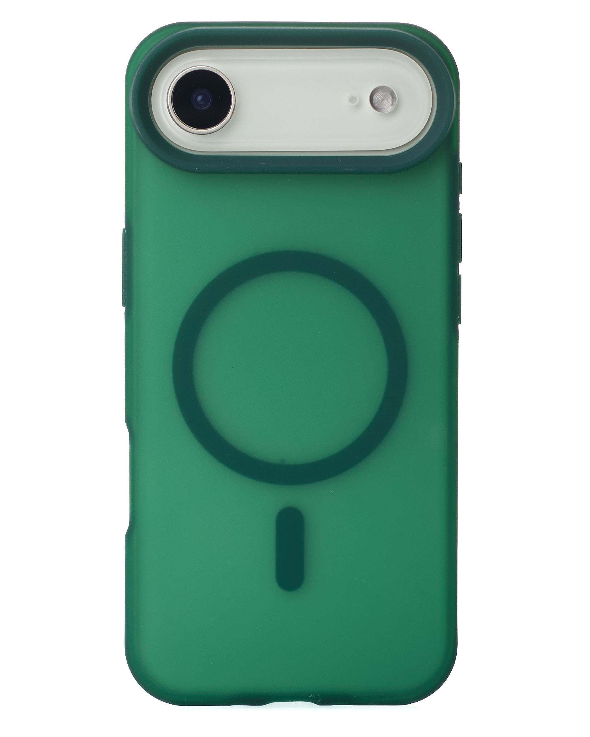 Силиконовый чехол SOFT MATT с поддержкой MagSafe для iPhone 17 AIR forest green
