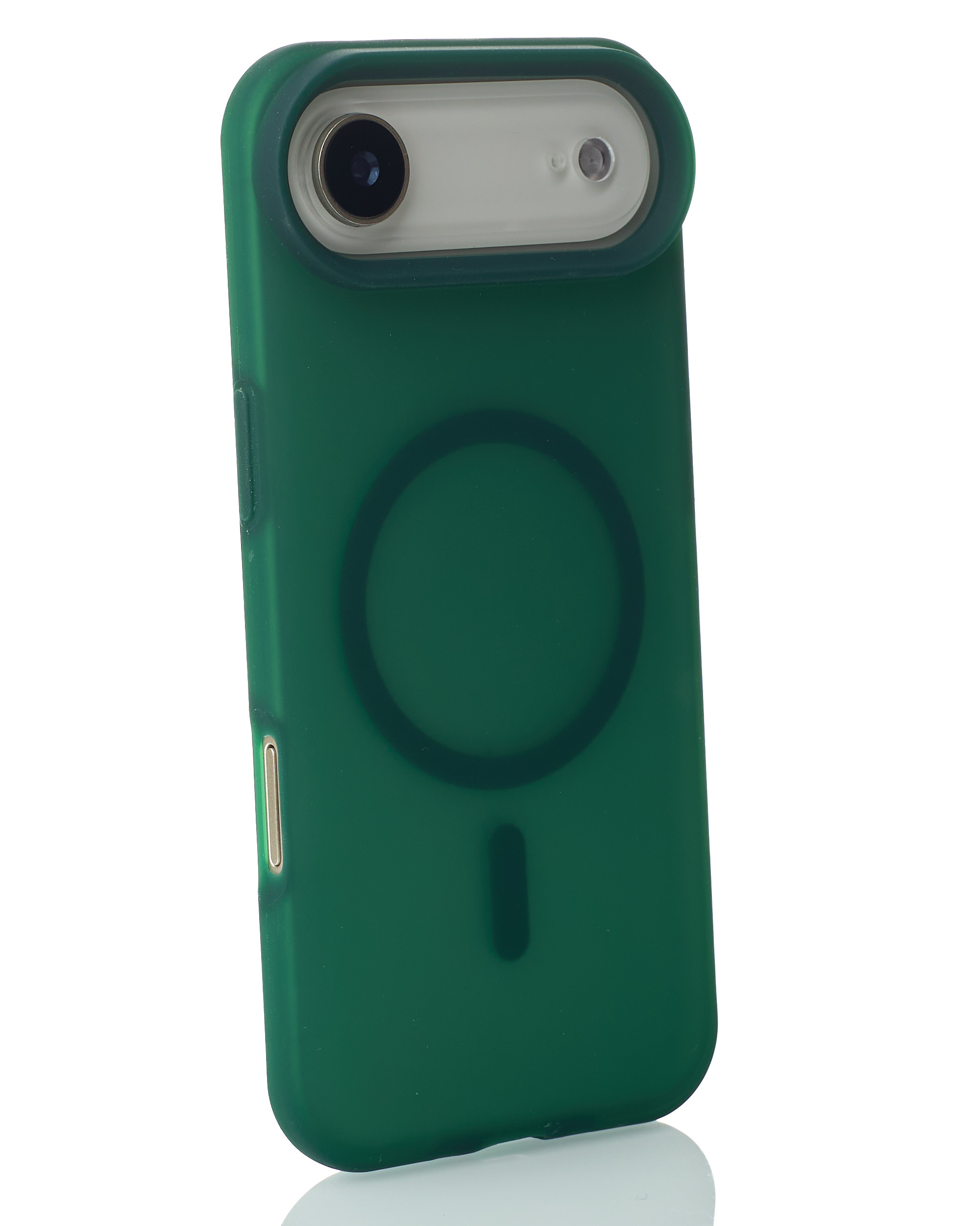 Силиконовый чехол SOFT MATT с поддержкой MagSafe для iPhone 17 AIR forest green