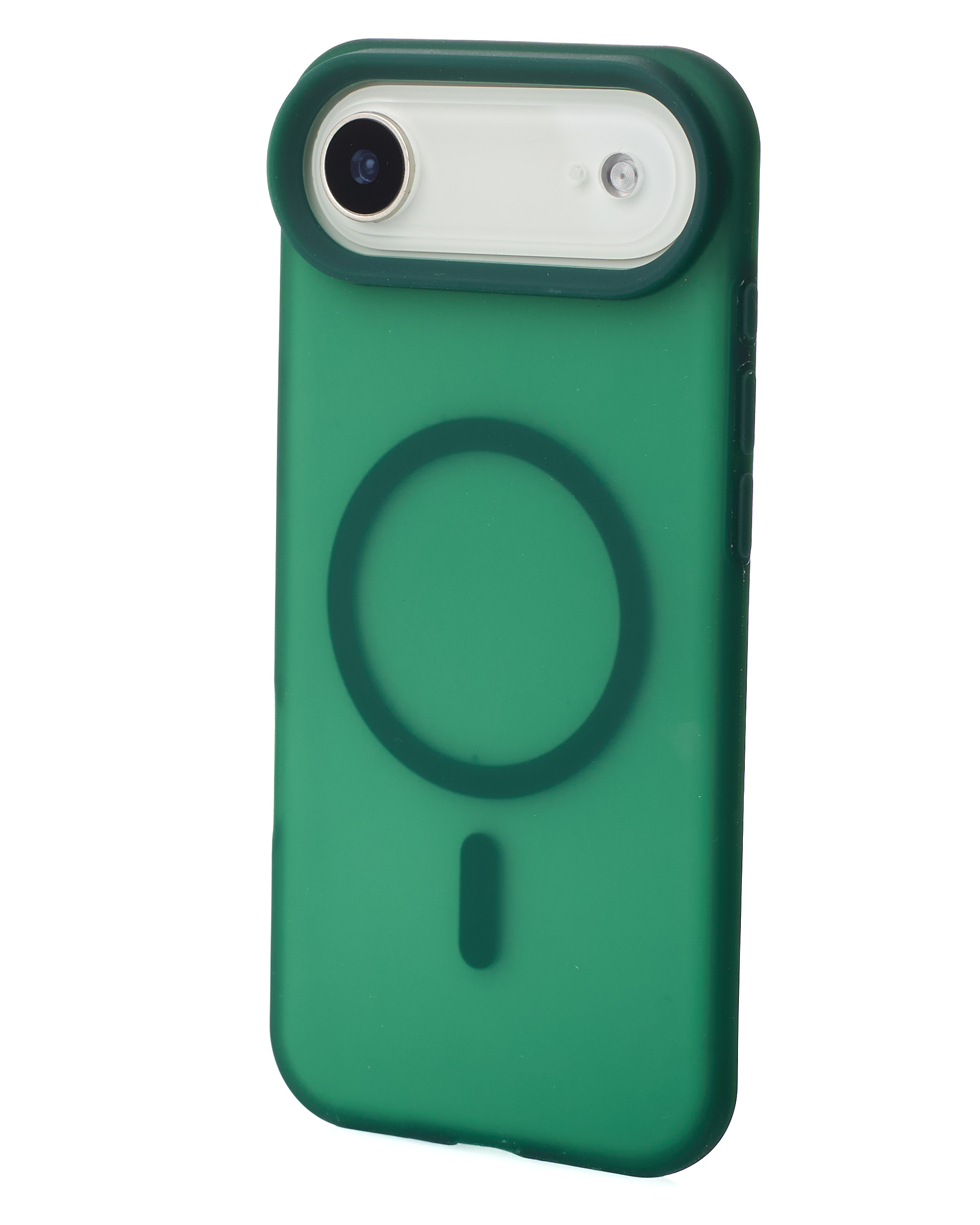 Силиконовый чехол SOFT MATT с поддержкой MagSafe для iPhone 17 AIR forest green