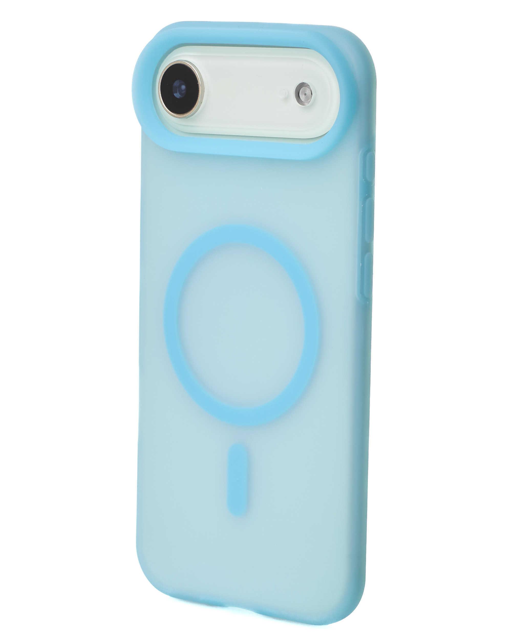 Силиконовый чехол SOFT MATT с поддержкой MagSafe для iPhone 17 AIR light blue