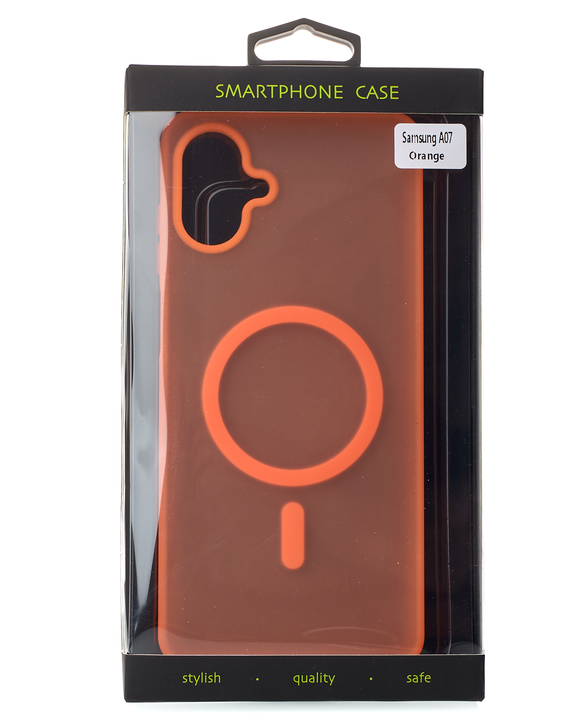 Силиконовый чехол SOFT MATT с поддержкой MagSafe для Samsung A07 orange