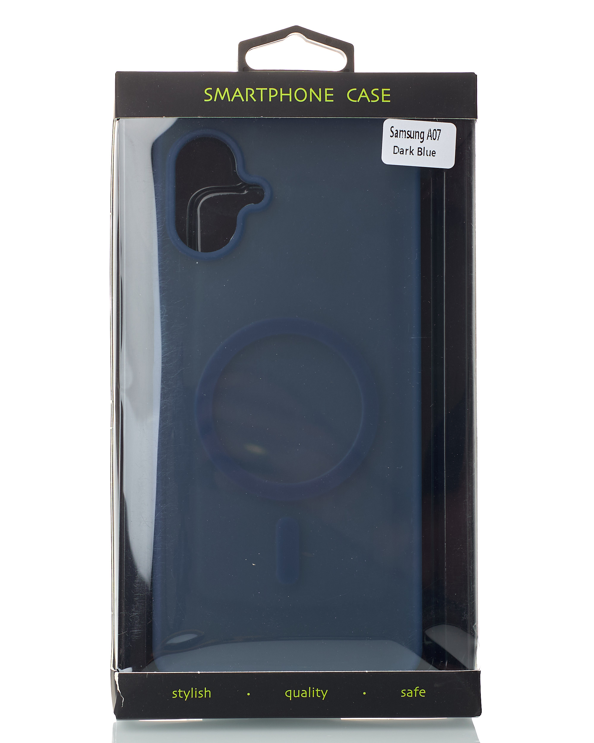 Силиконовый чехол SOFT MATT с поддержкой MagSafe для Samsung A07 dark blue