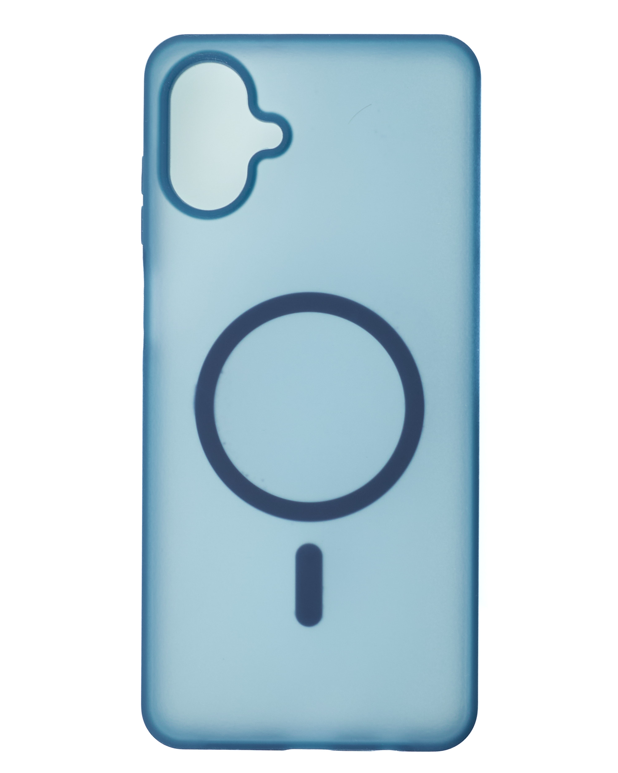 Силиконовый чехол SOFT MATT с поддержкой MagSafe для Samsung A07 dark blue