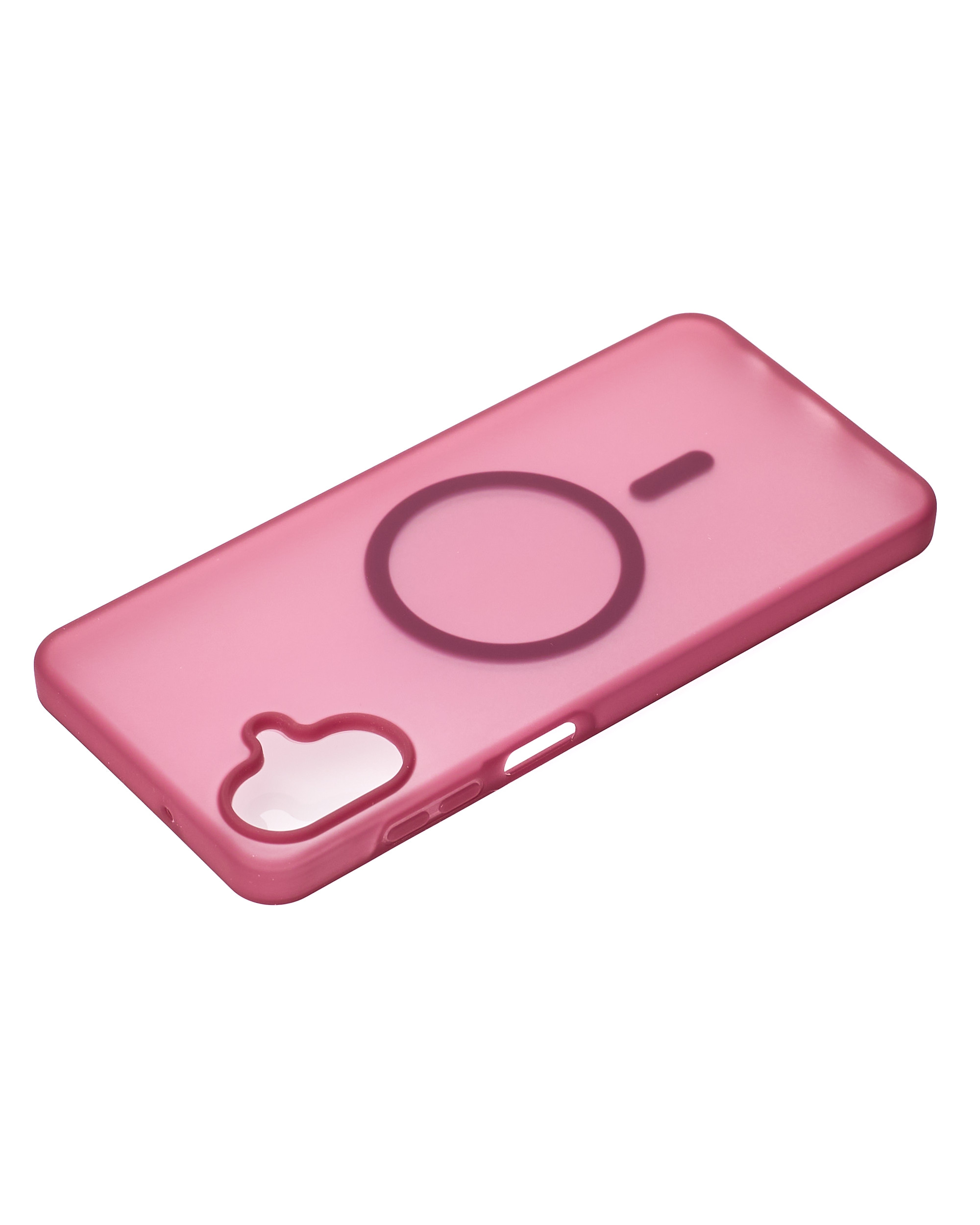 Силиконовый чехол SOFT MATT с поддержкой MagSafe для Samsung A07 cherry red