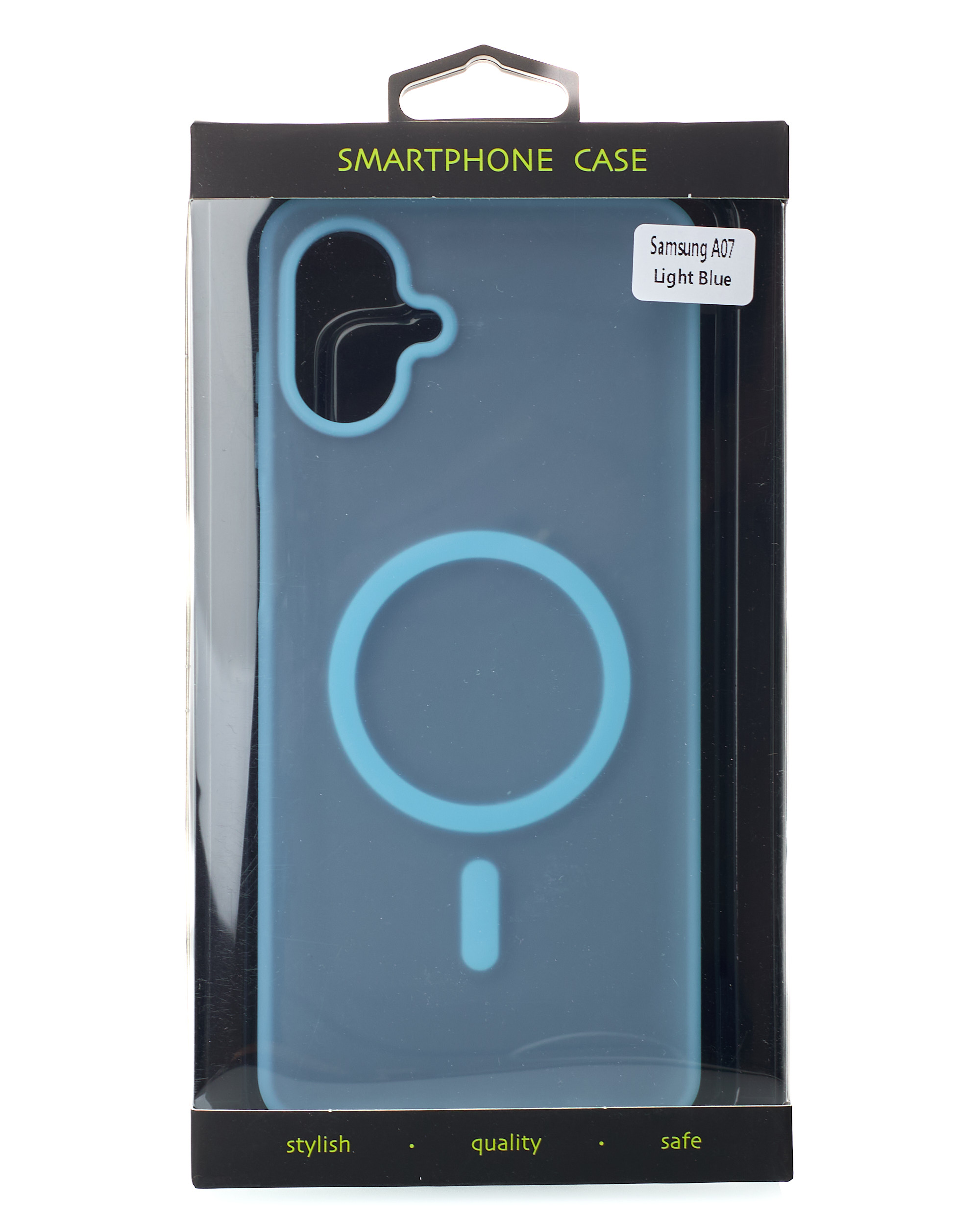 Силиконовый чехол SOFT MATT с поддержкой MagSafe для Samsung A07 light blue