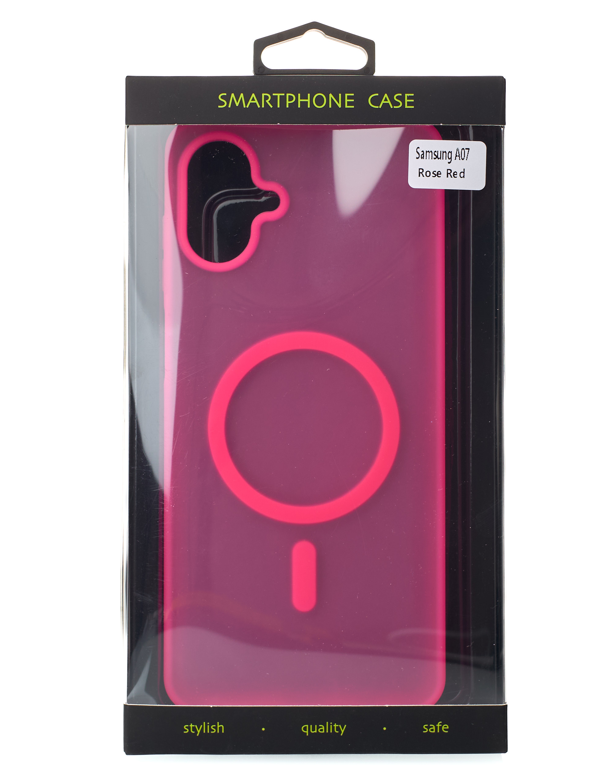 Силиконовый чехол SOFT MATT с поддержкой MagSafe для Samsung A07 rose red