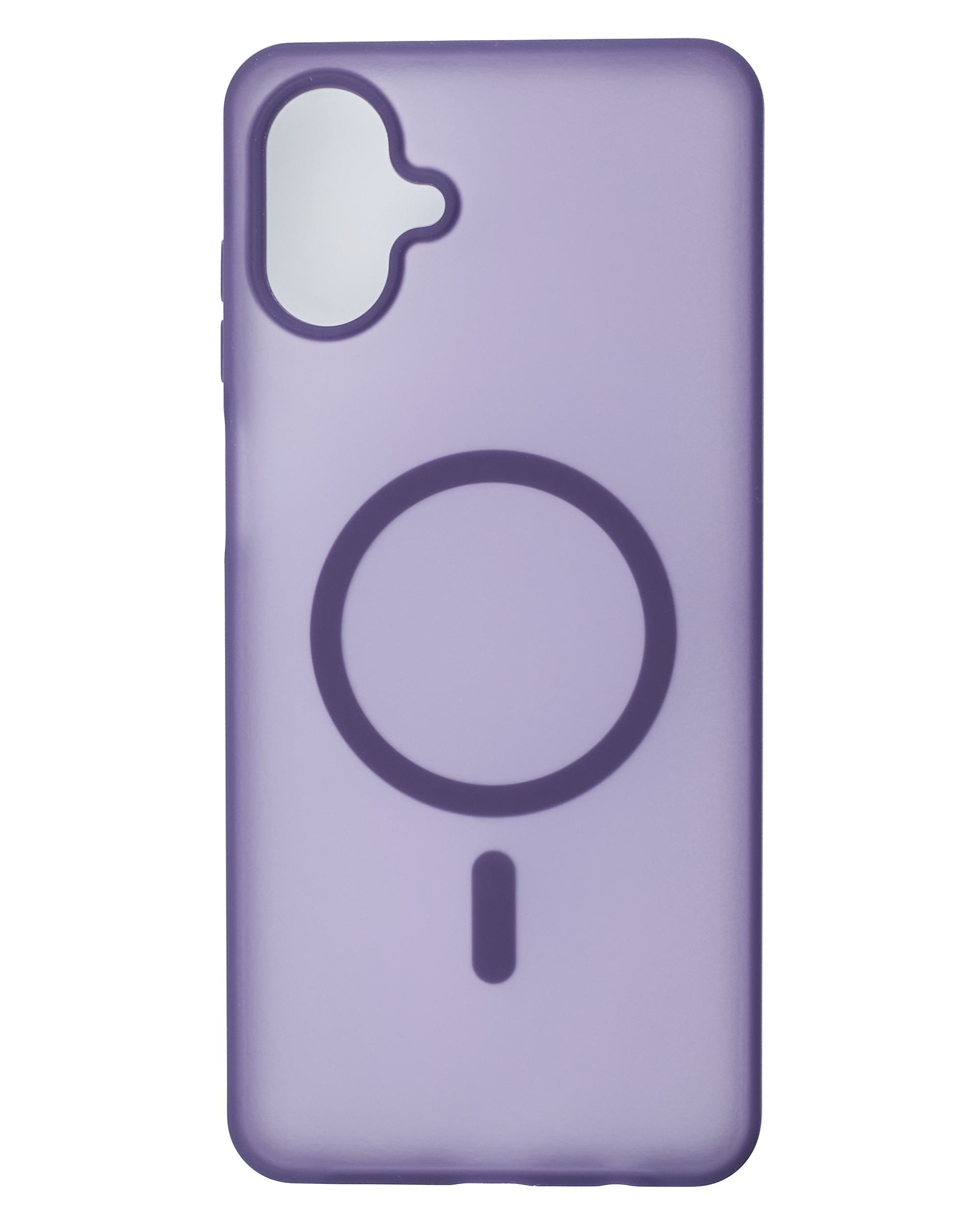 Силиконовый чехол SOFT MATT с поддержкой MagSafe для Samsung A07 dark purple