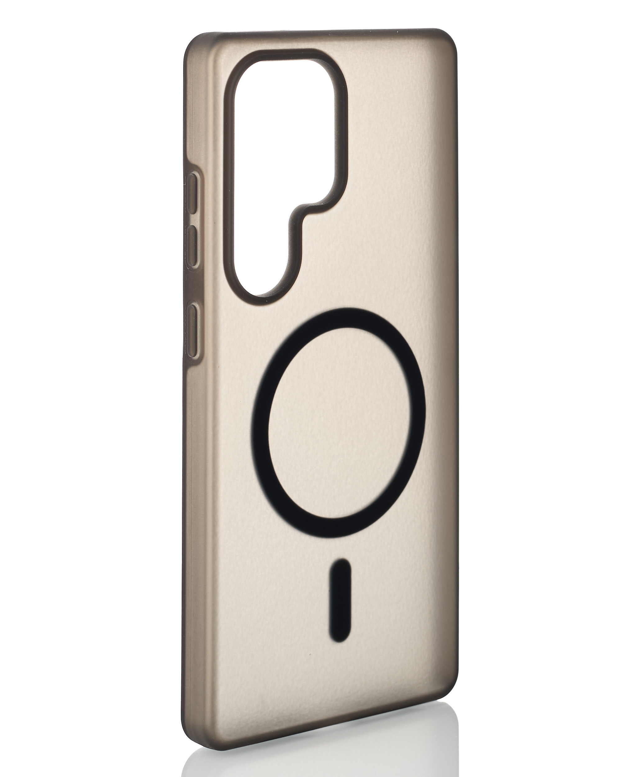 Силиконовый чехол SOFT MATT с поддержкой MagSafe для Samsung S25 Ultra black