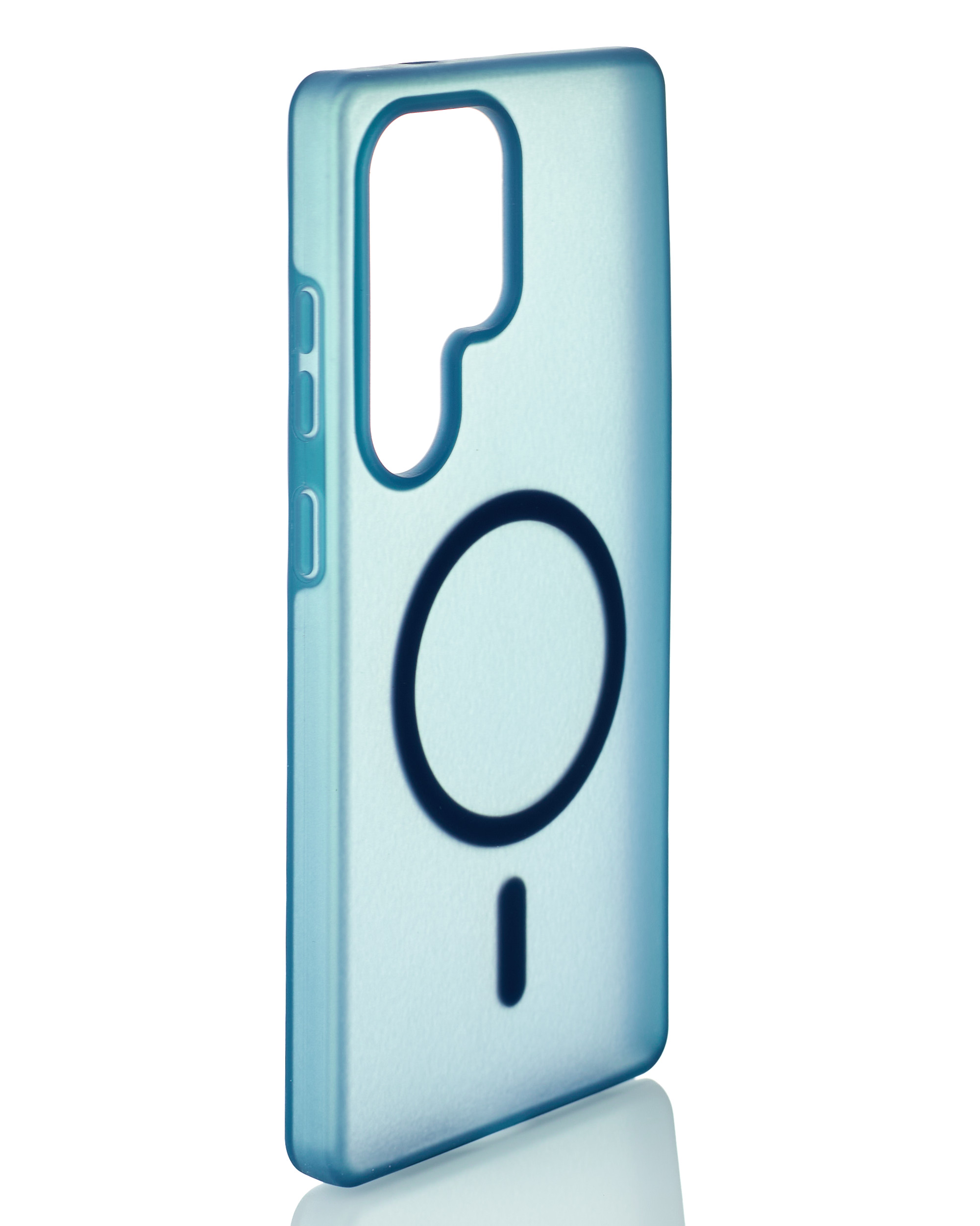 Силиконовый чехол SOFT MATT с поддержкой MagSafe для Samsung S25 Ultra dark blue