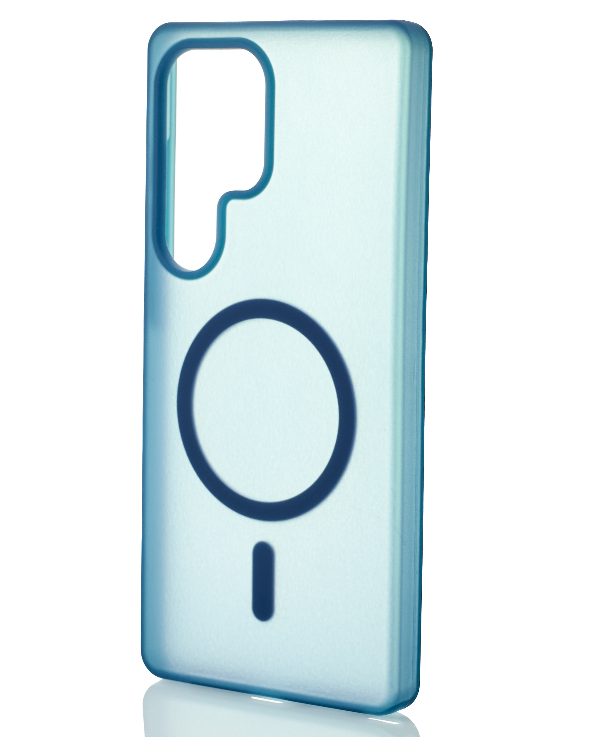 Силиконовый чехол SOFT MATT с поддержкой MagSafe для Samsung S25 Ultra dark blue