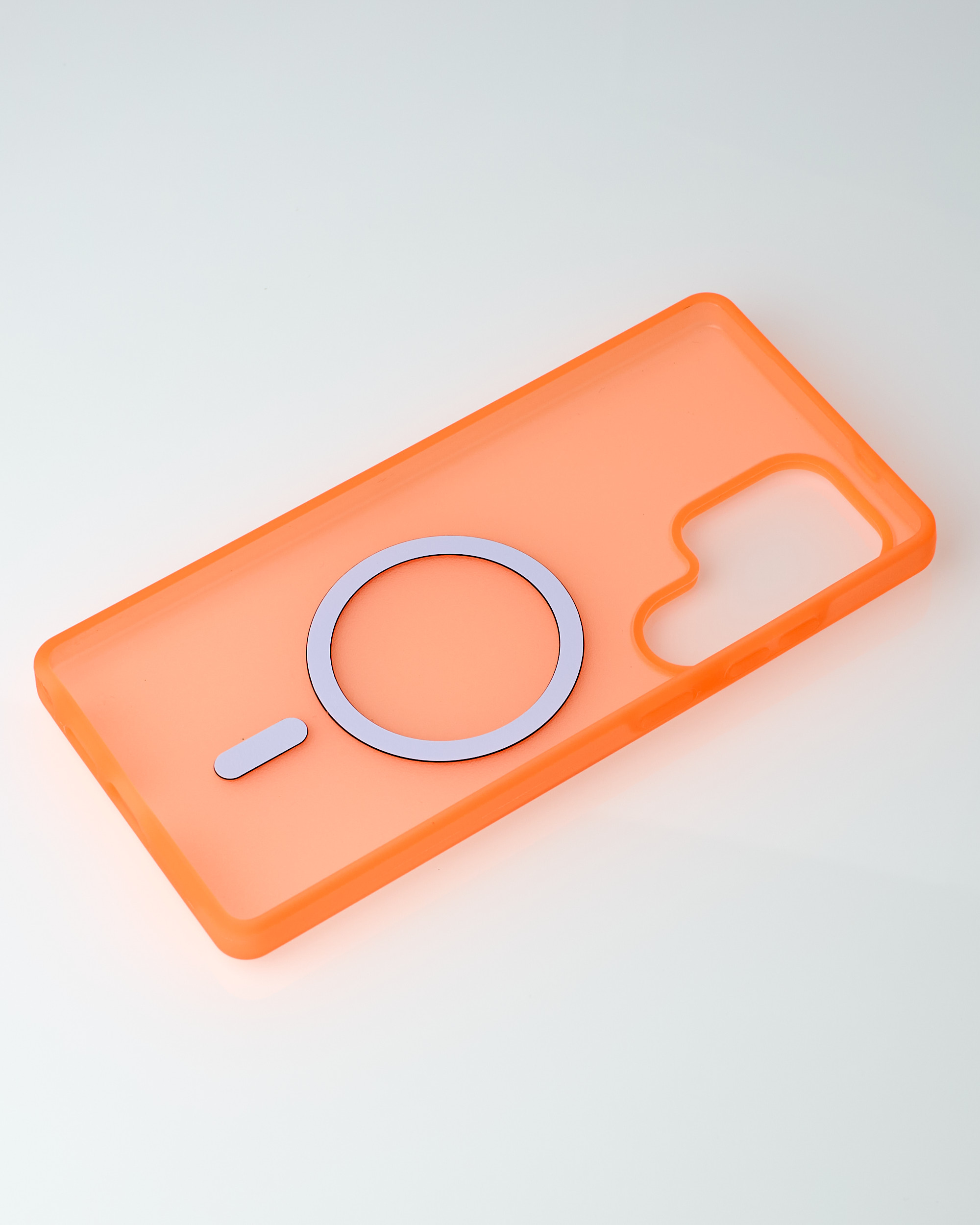 Силиконовый чехол SOFT MATT с поддержкой MagSafe для Samsung S25 Ultra orange