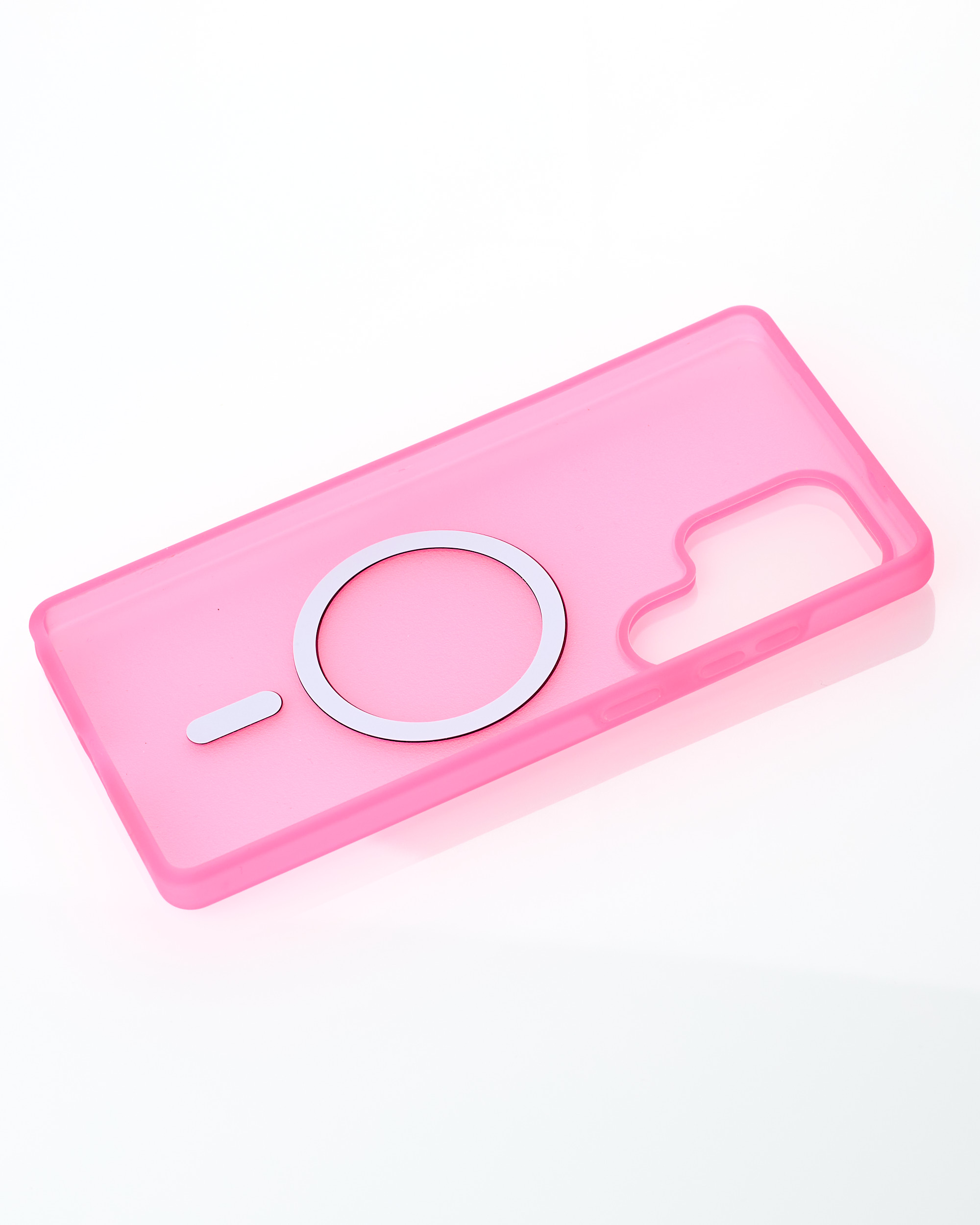 Силиконовый чехол SOFT MATT с поддержкой MagSafe для Samsung S24 Ultra rose red