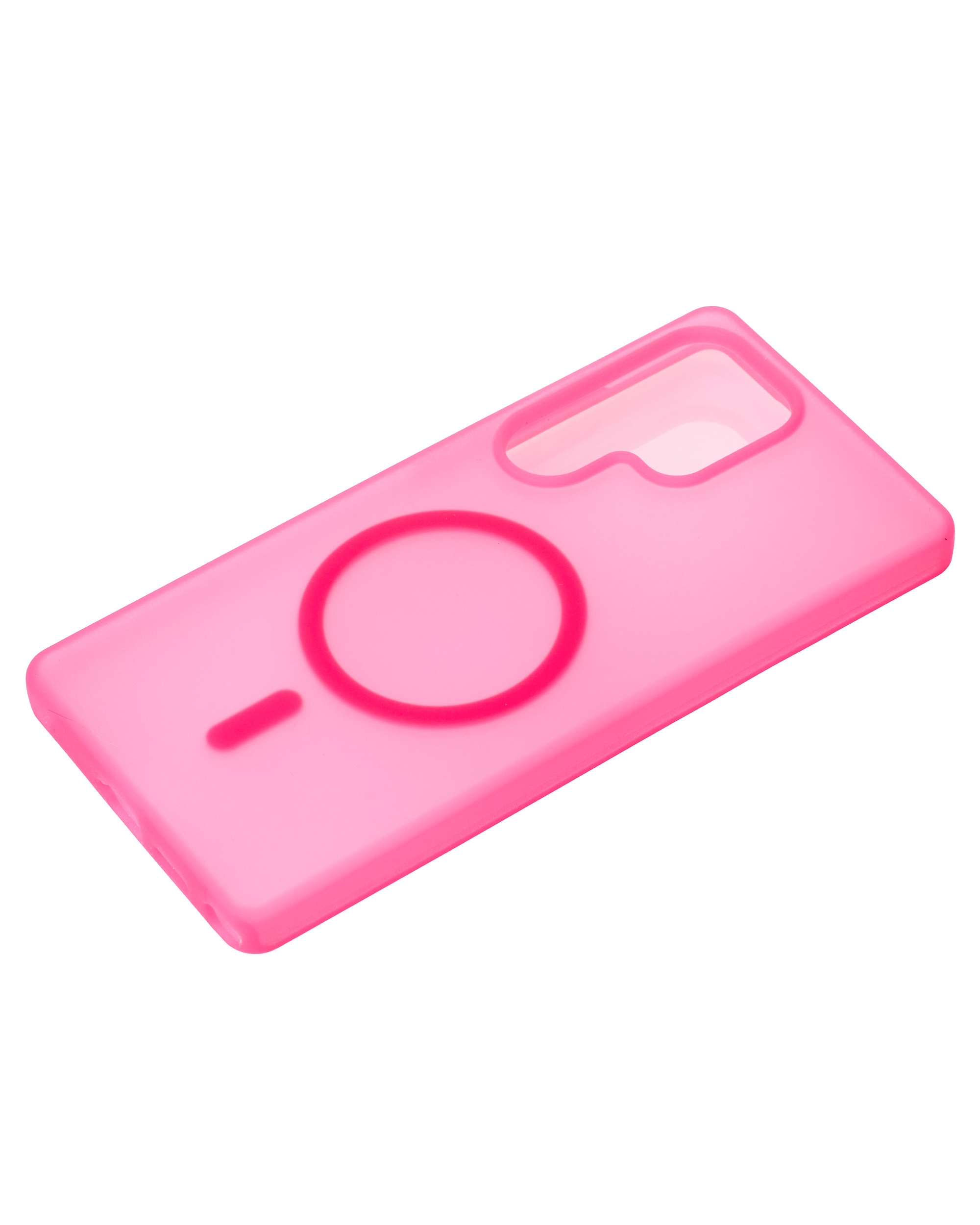 Силиконовый чехол SOFT MATT с поддержкой MagSafe для Samsung S24 Ultra rose red