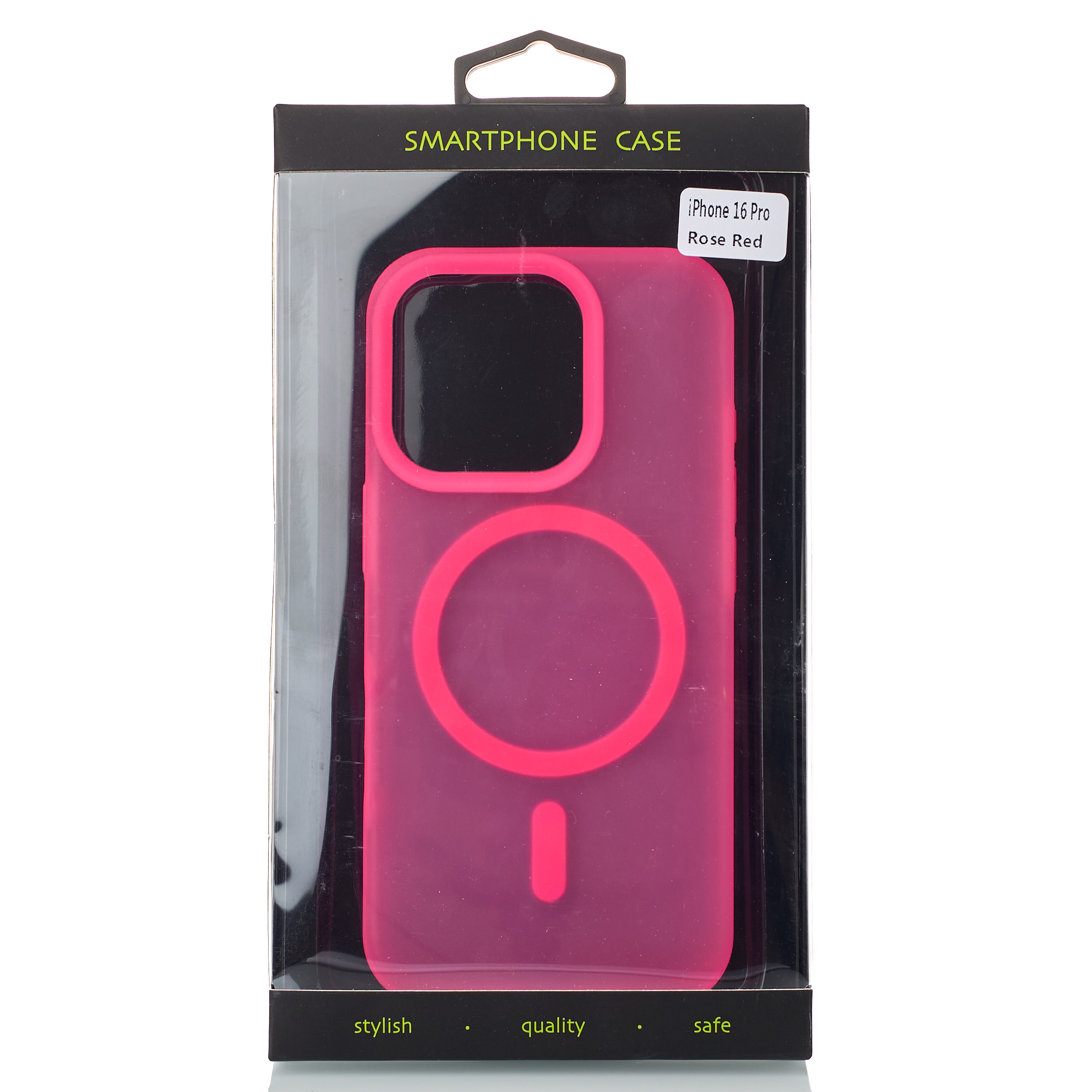 Силиконовый чехол SOFT MATT с поддержкой MagSafe для iPhone 16 Pro rose red