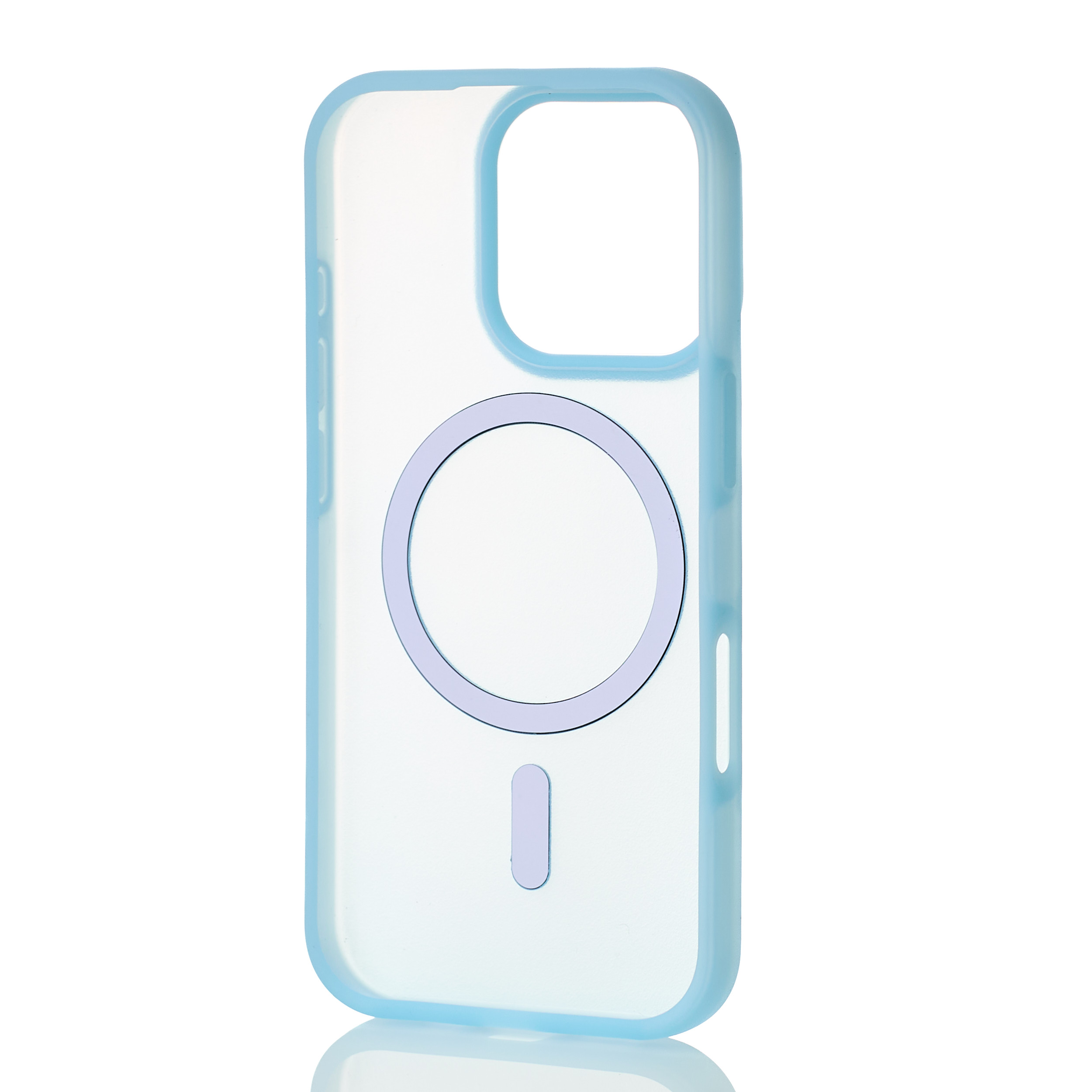 Силиконовый чехол SOFT MATT с поддержкой MagSafe для iPhone 16 Pro Max light blue